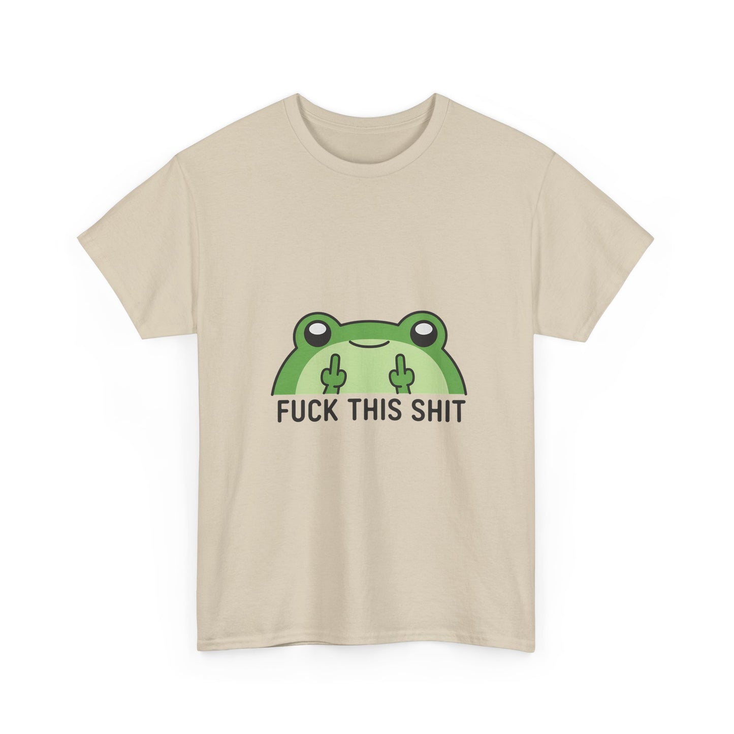 Frog Middle Finger Tee – "Fuck This Shit" Graphic T-Shirt