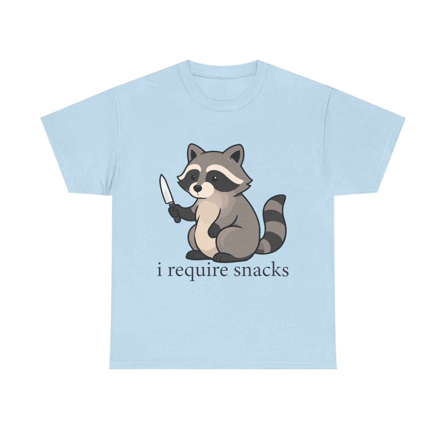 I Require Snacks Raccoon T-Shirt