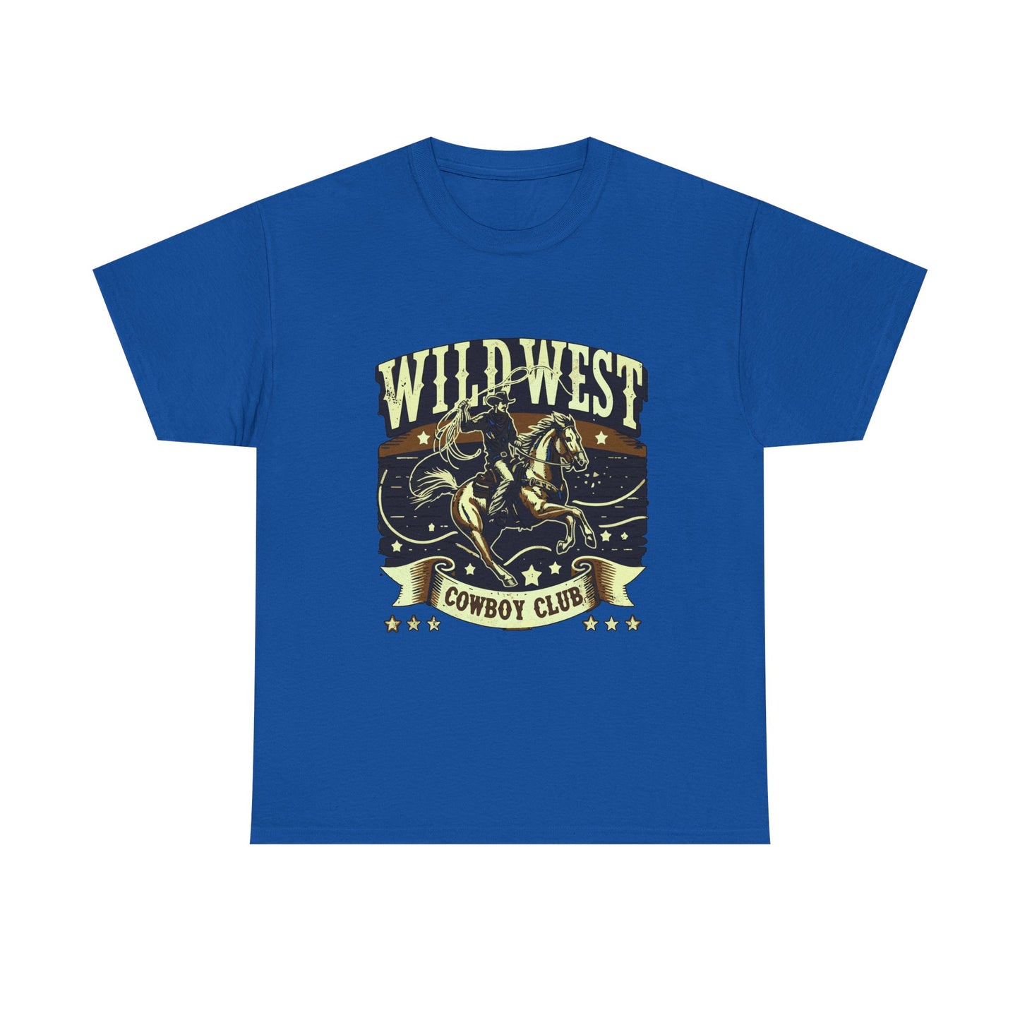 Wild West Cowboy Club T‑Shirt — Vintage Rodeo Western Graphic Tee