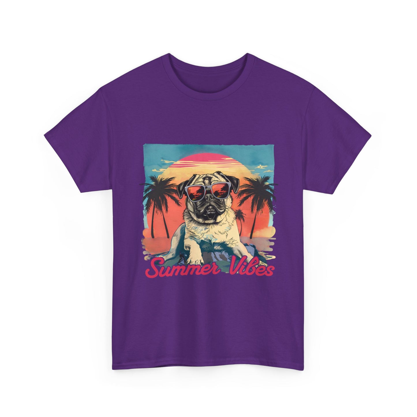 Summer Vibes Pug T-Shirt