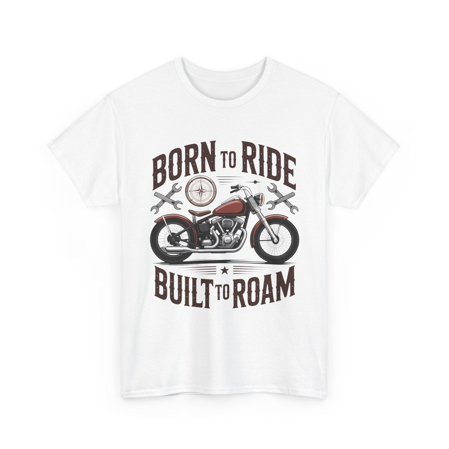Born to Ride Built to Roam Motorcycle T-Shirt