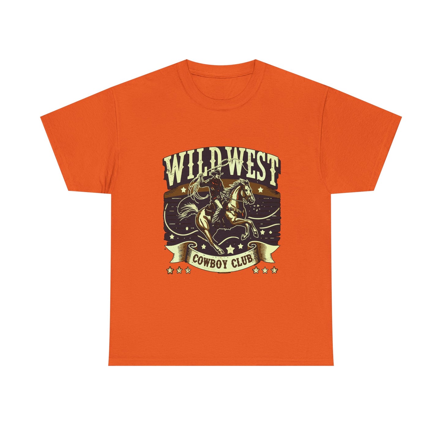 Wild West Cowboy Club T‑Shirt — Vintage Rodeo Western Graphic Tee