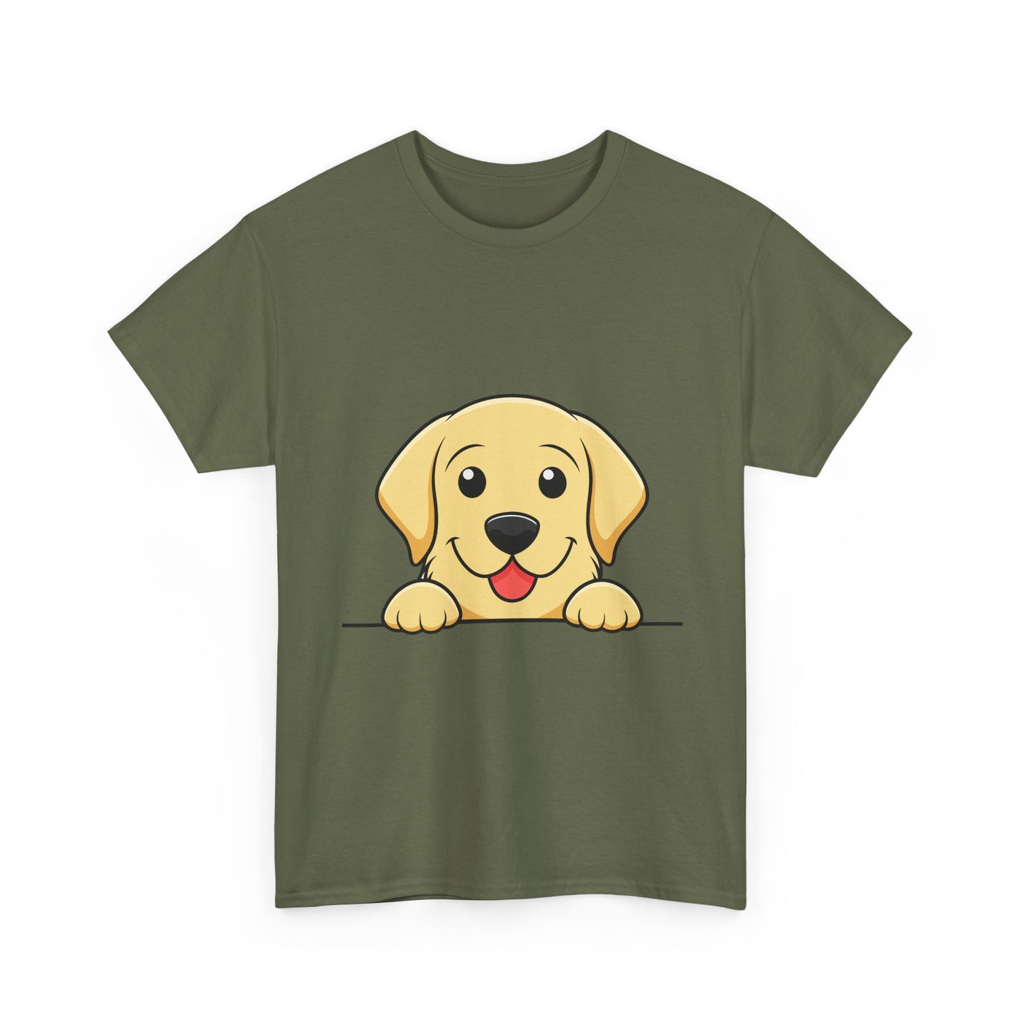 Peeking Golden Retriever Tee