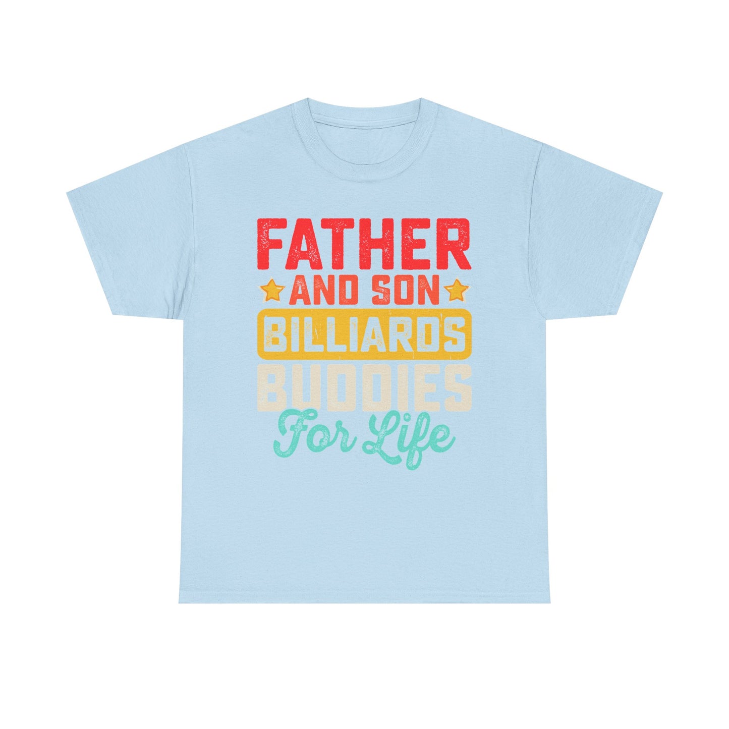Billiards Buddies Father and Son Tee — "Father and Son Billiards Buddies for Life" Shirt