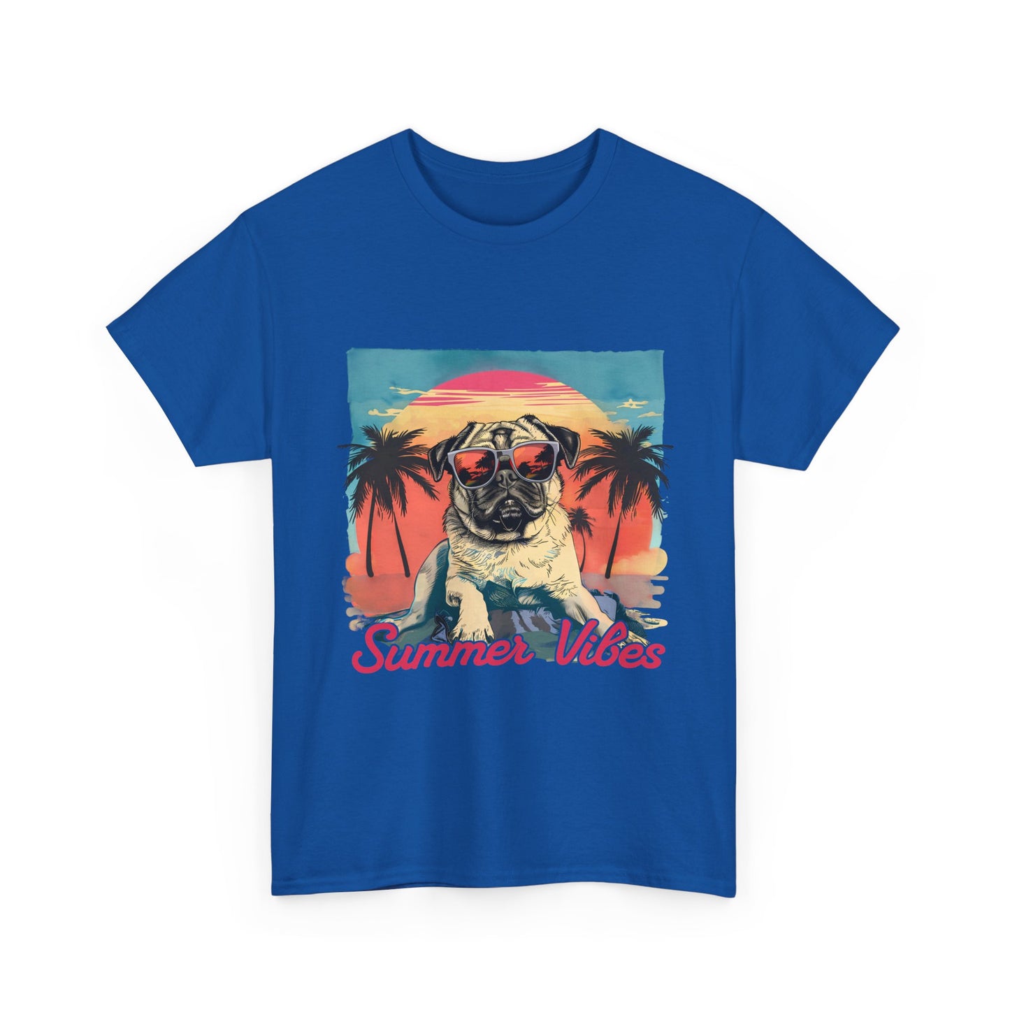 Summer Vibes Pug T-Shirt
