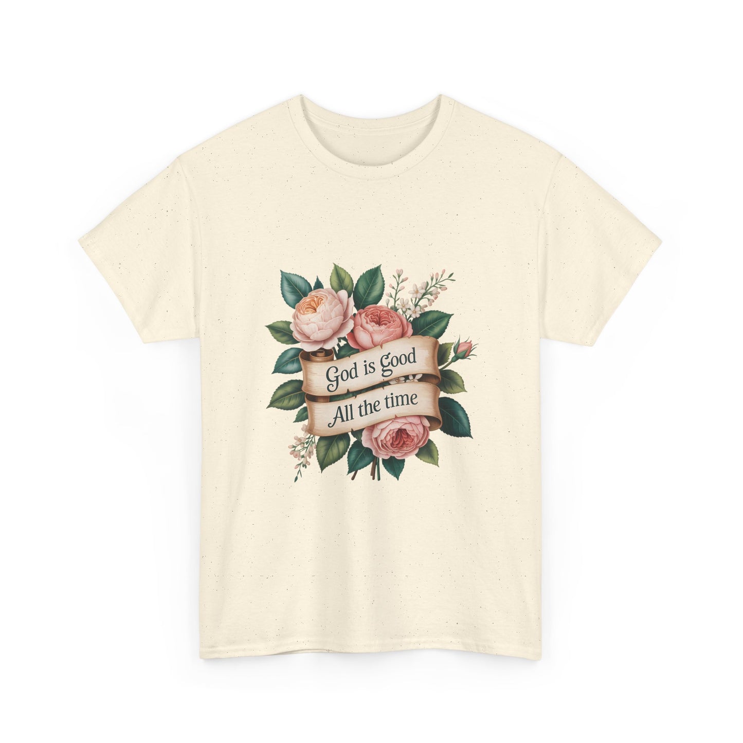 Floral "God is Good All the Time" T‑Shirt
