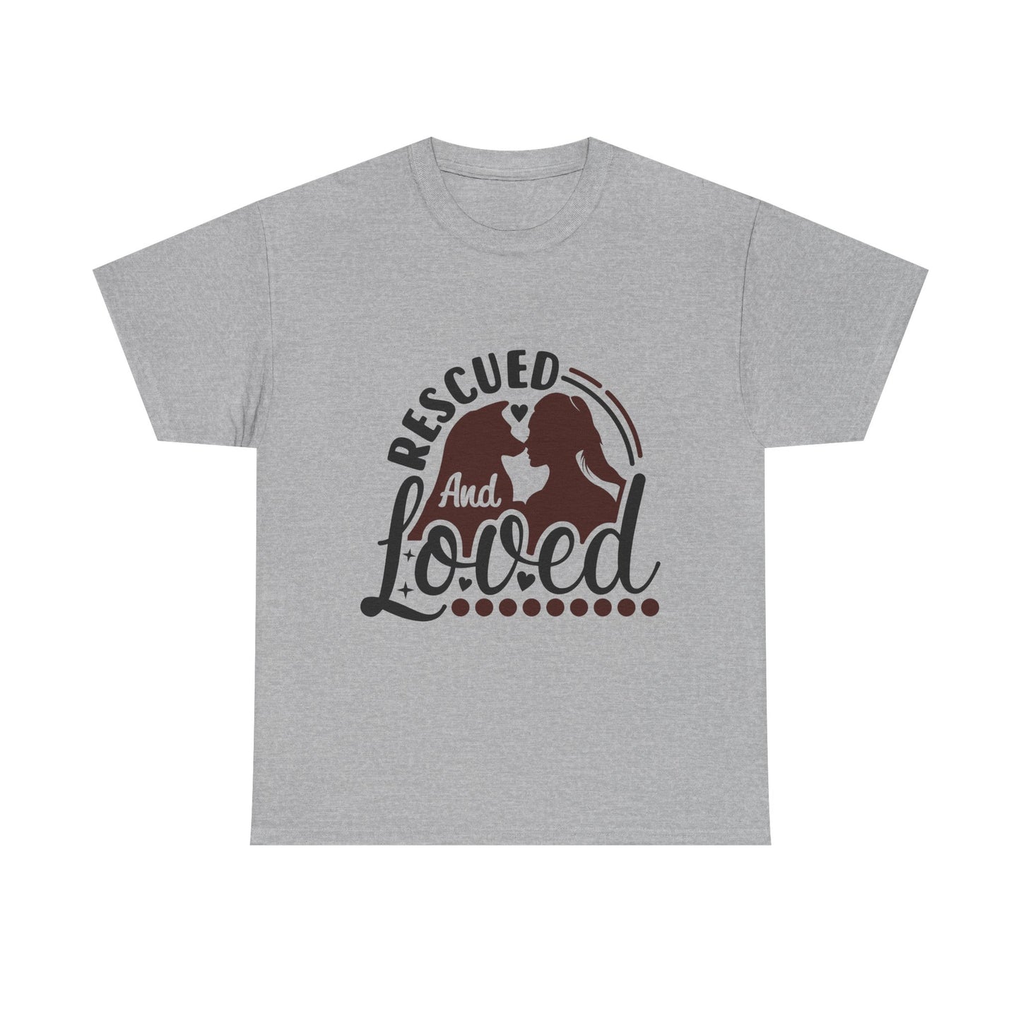 Rescued And Loved T-Shirt — Rescue Pet Adoption Tee