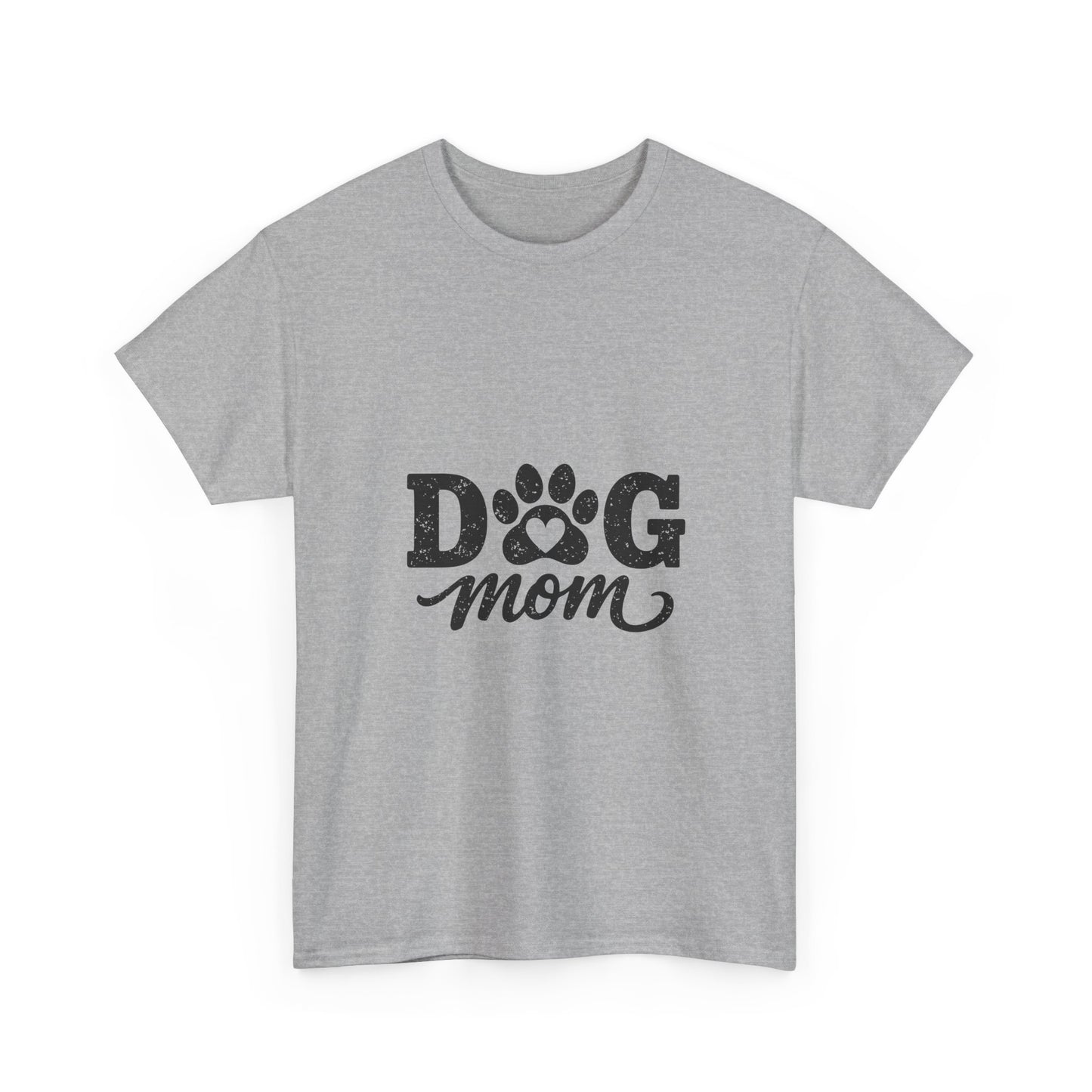 Dog Mom T‑Shirt — Paw Print Graphic Tee for Dog Lovers