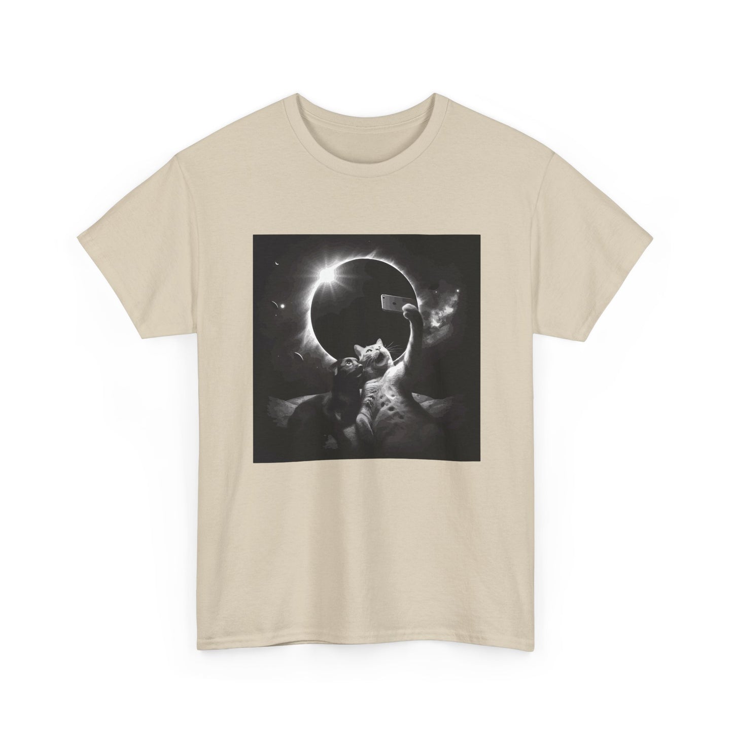 Dog and Cat Selfie Solar eclipse T-Shirt
