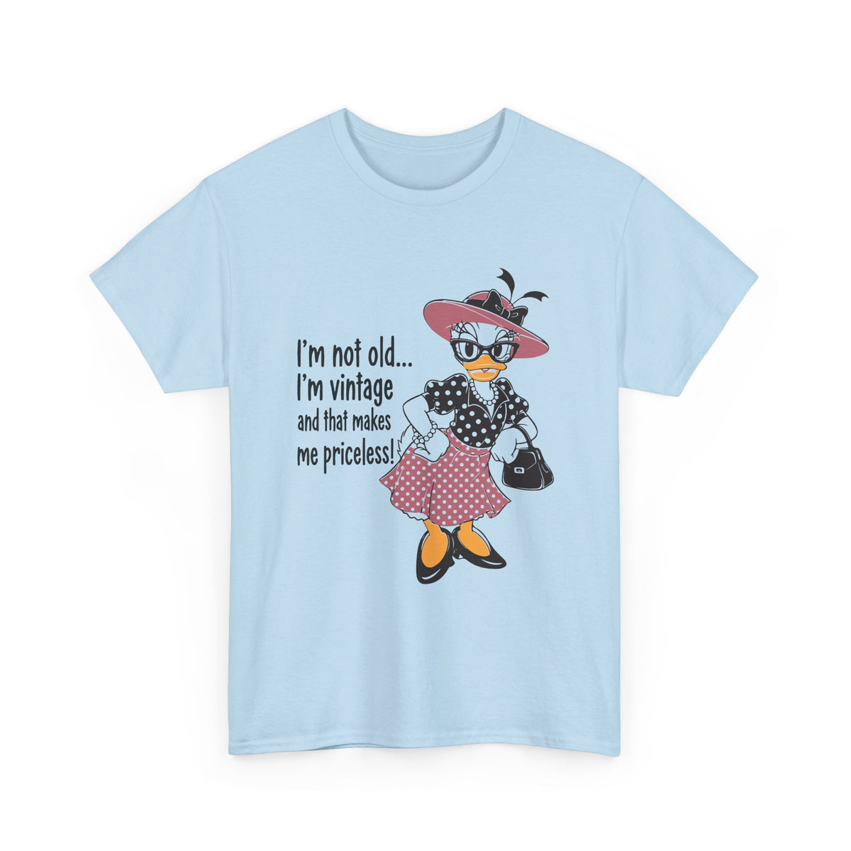 Vintage Duck Graphic Tee — "I’m not old... I’m vintage and that makes me priceless!"