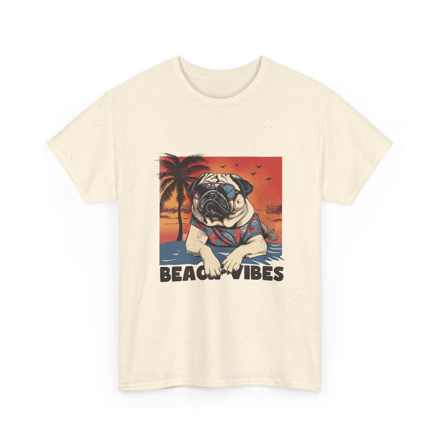 Beach Vibes Pug T‑Shirt