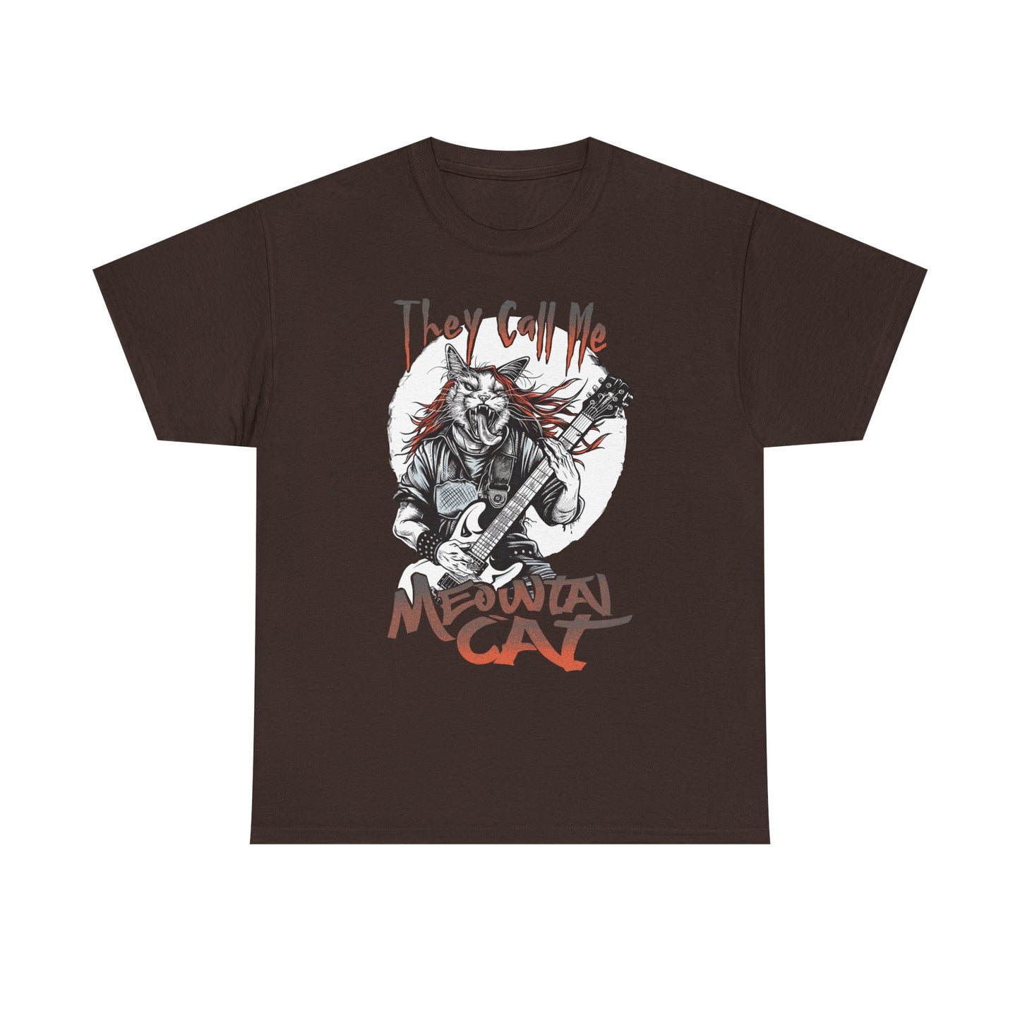 Meowtal Cat Guitar T-Shirt