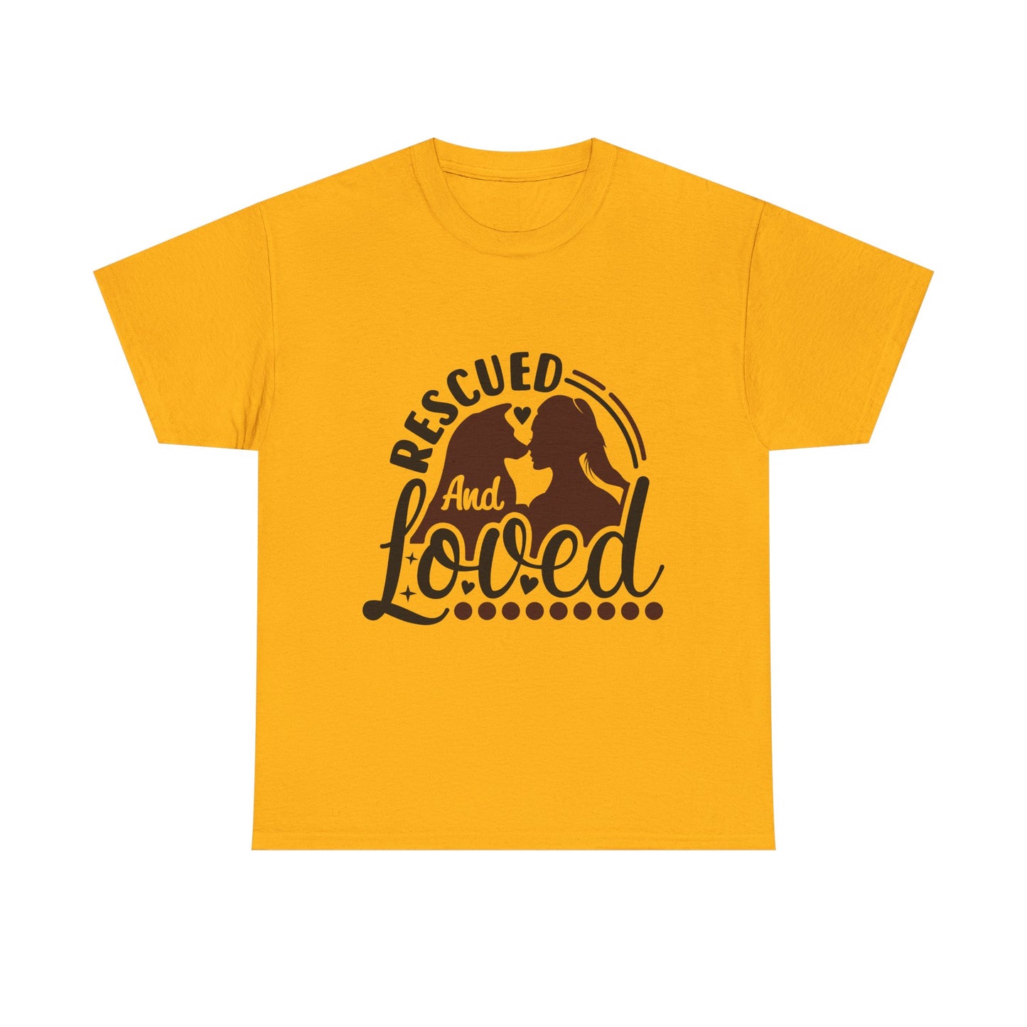 Rescued And Loved T-Shirt — Rescue Pet Adoption Tee