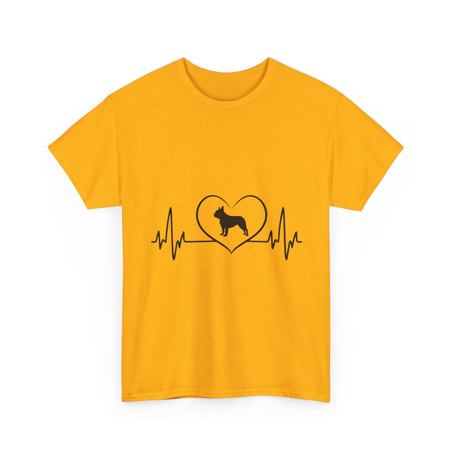 Dog Lover Tee — Heartbeat Paw Print Graphic Shirt