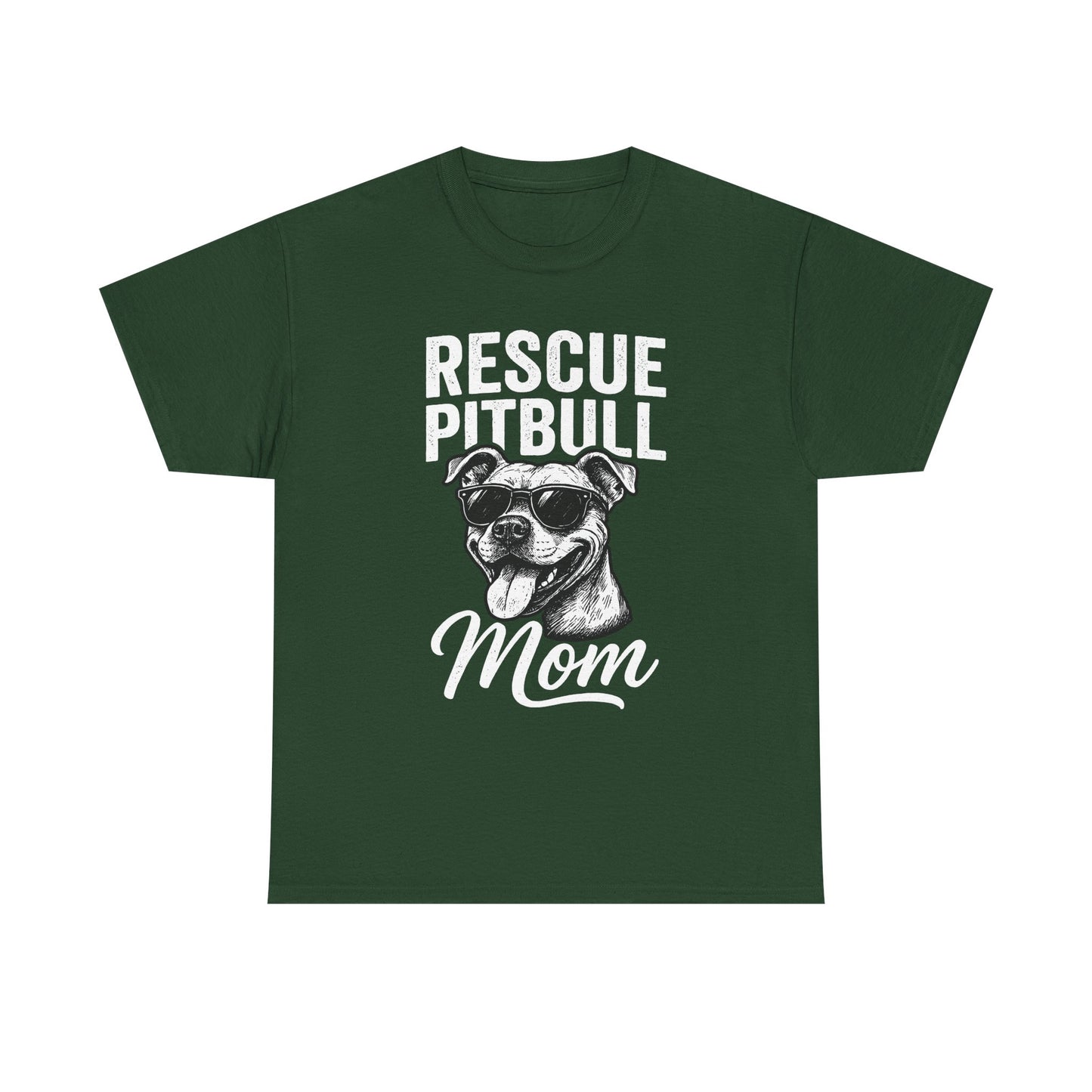 Rescue Pitbull Mom T-Shirt — Rescue Dog Lover Tee