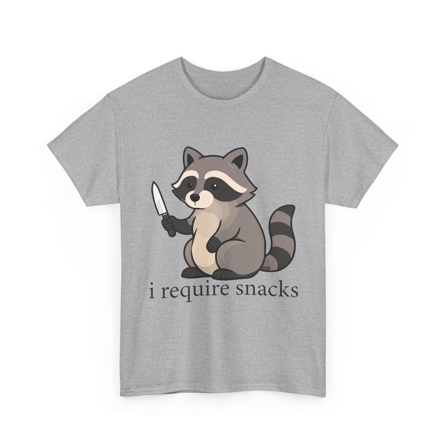 I Require Snacks Raccoon T-Shirt
