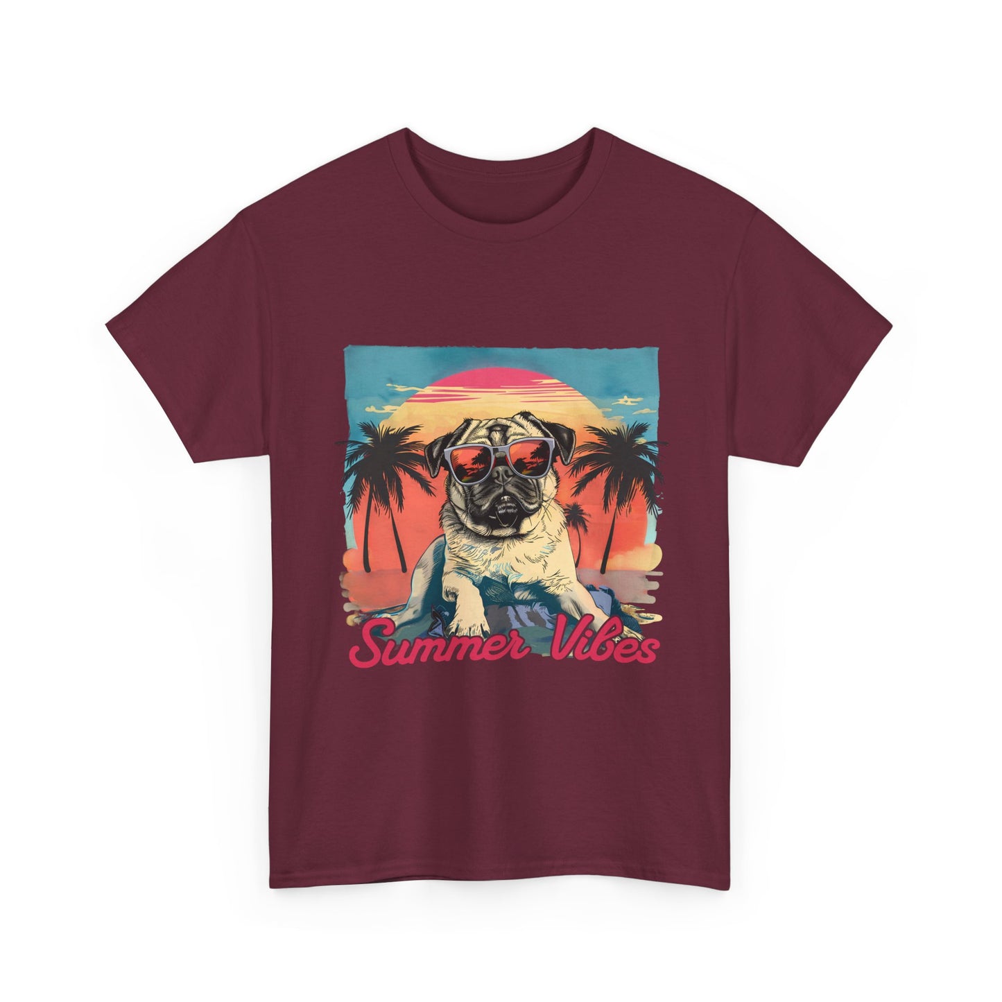 Summer Vibes Pug T-Shirt