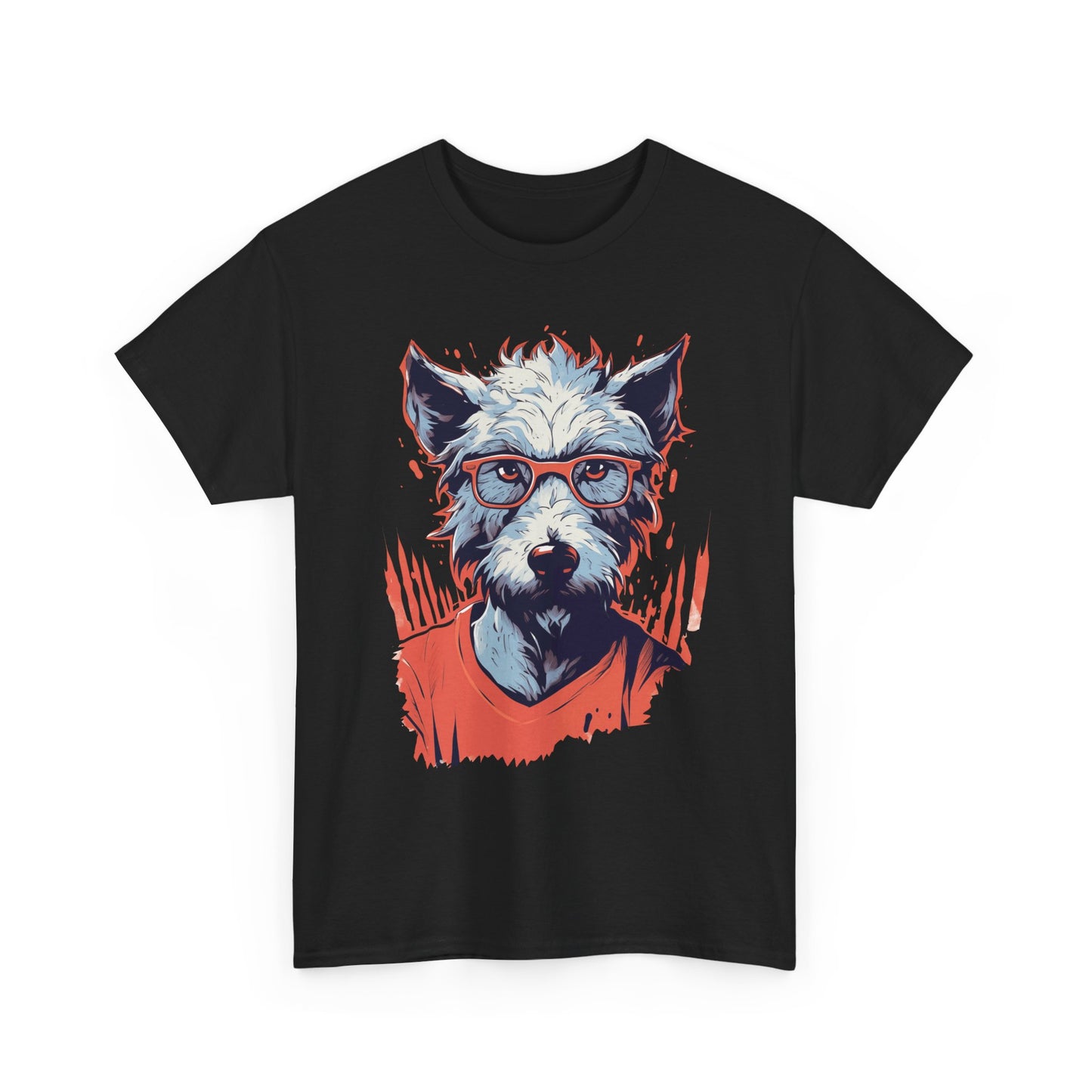 Hipster Dog T-Shirt — Cool Glasses Westie Graphic Tee