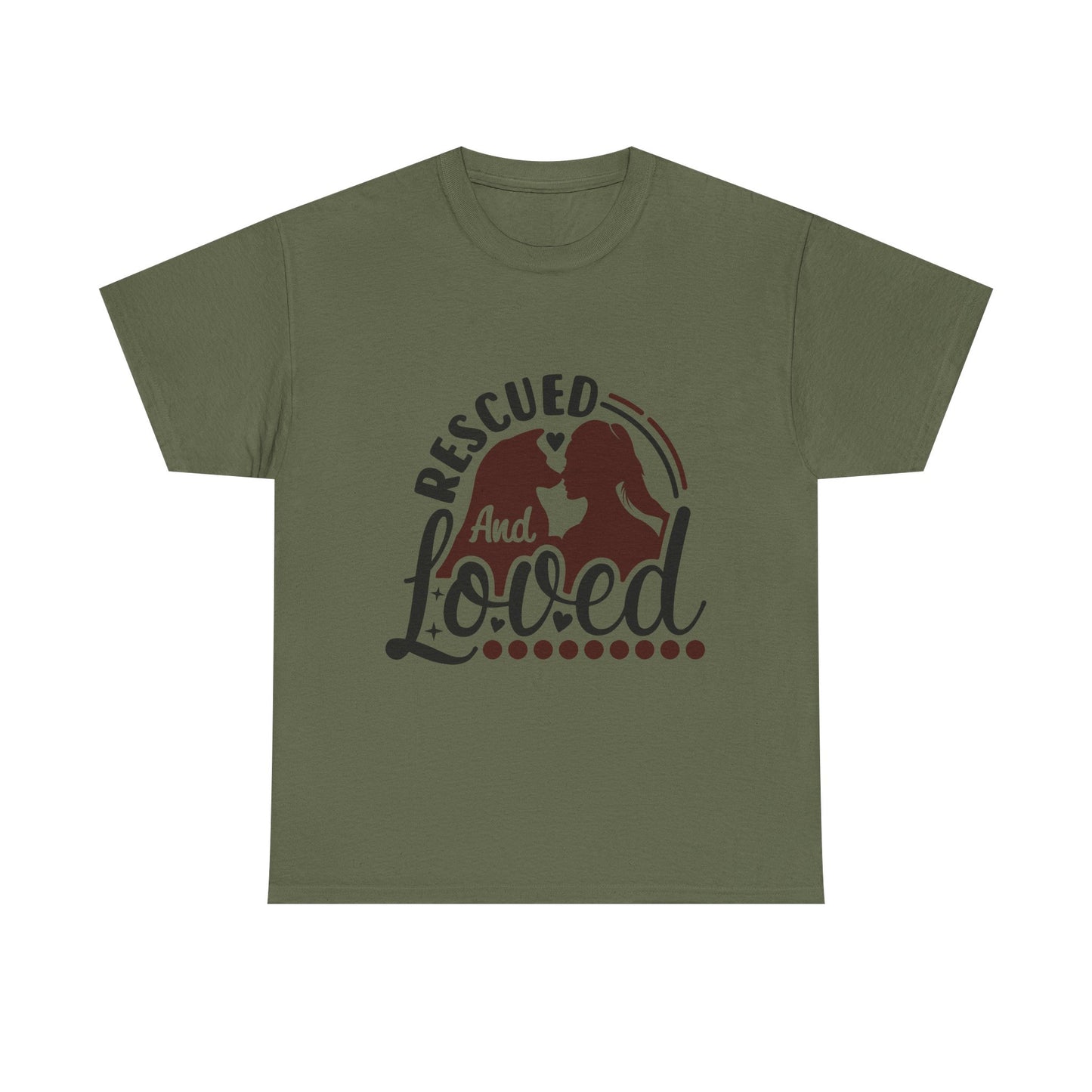 Rescued And Loved T-Shirt — Rescue Pet Adoption Tee