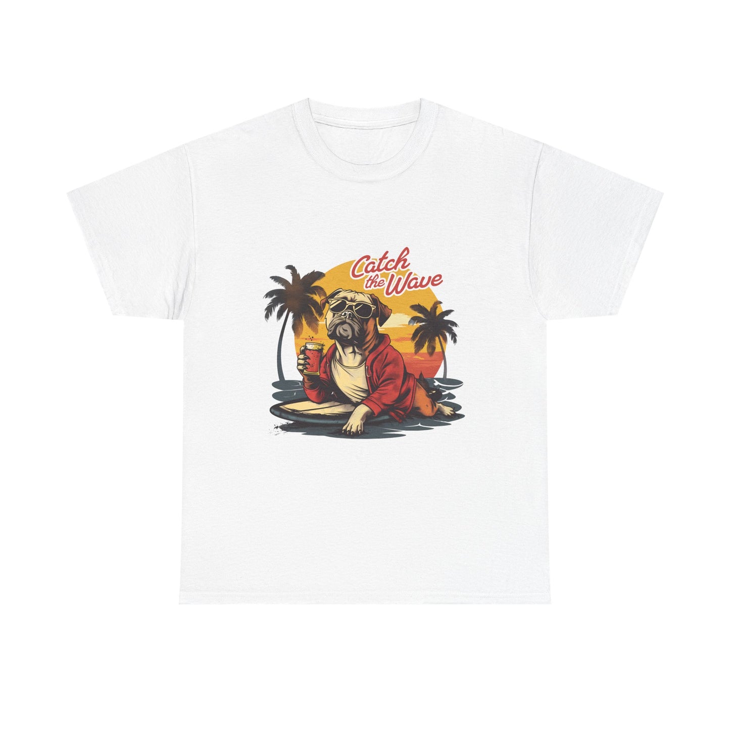 Catch the Wave Pug Surf T-Shirt