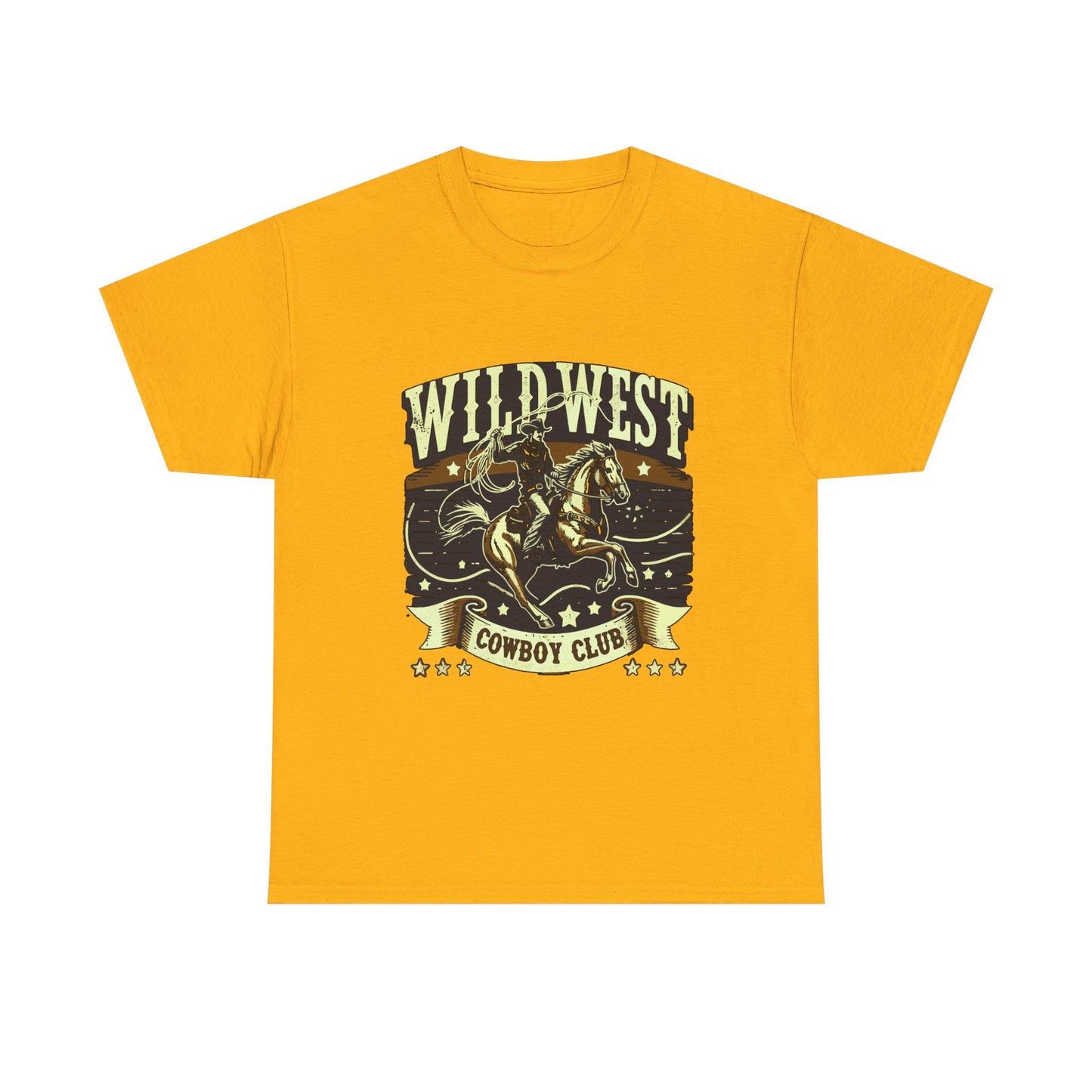 Wild West Cowboy Club T‑Shirt — Vintage Rodeo Western Graphic Tee