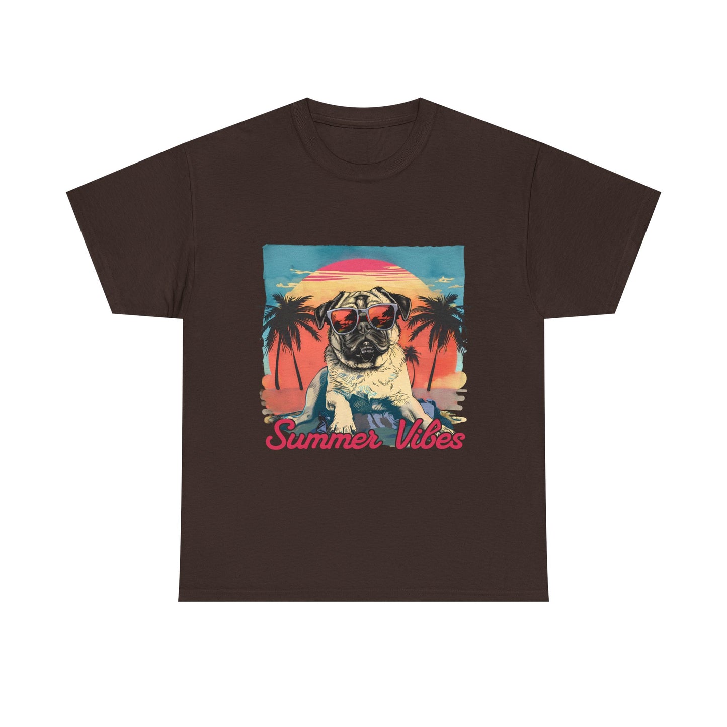 Summer Vibes Pug T-Shirt