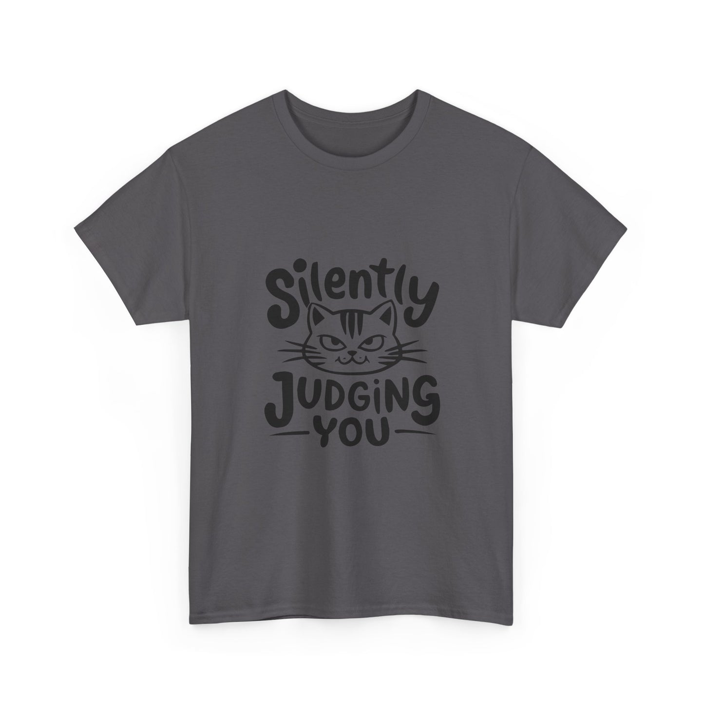 Cat T-Shirt – “Silently Judging You” Funny Graphic Tee