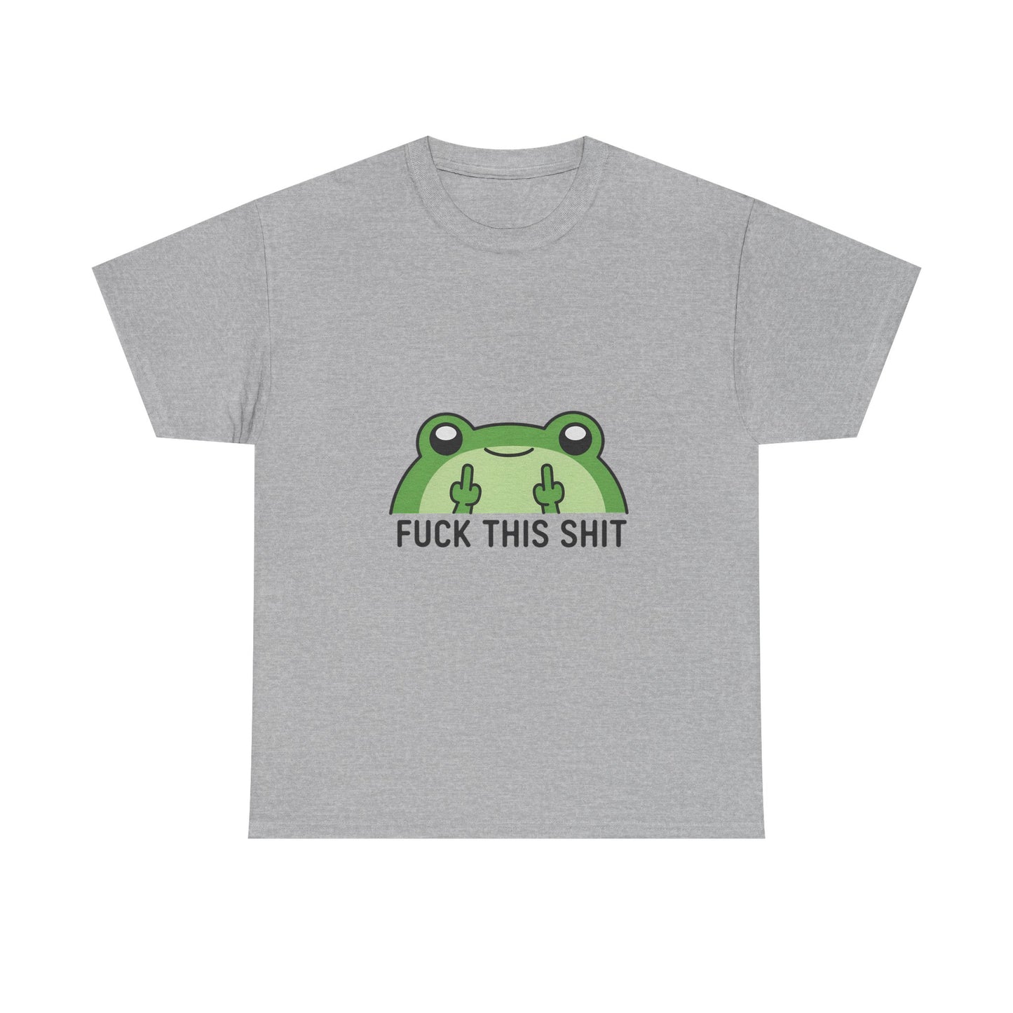 Frog Middle Finger Tee – "Fuck This Shit" Graphic T-Shirt