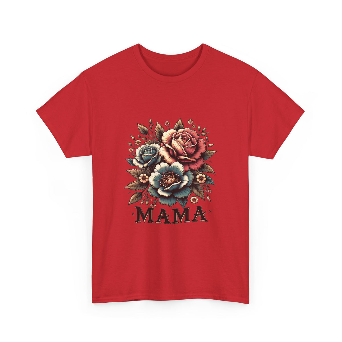 Mama Floral Tee — Vintage Roses "MAMA" Mother's Day T-Shirt