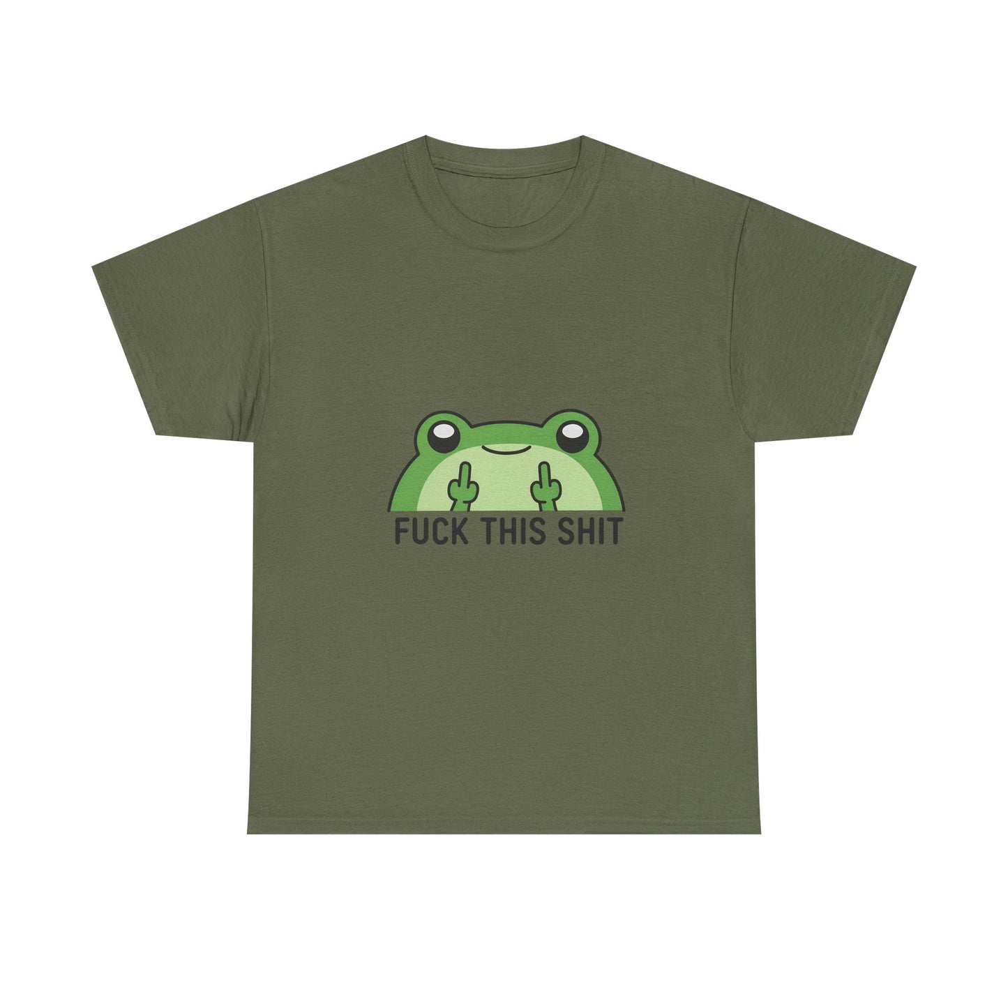 Frog Middle Finger Tee – "Fuck This Shit" Graphic T-Shirt