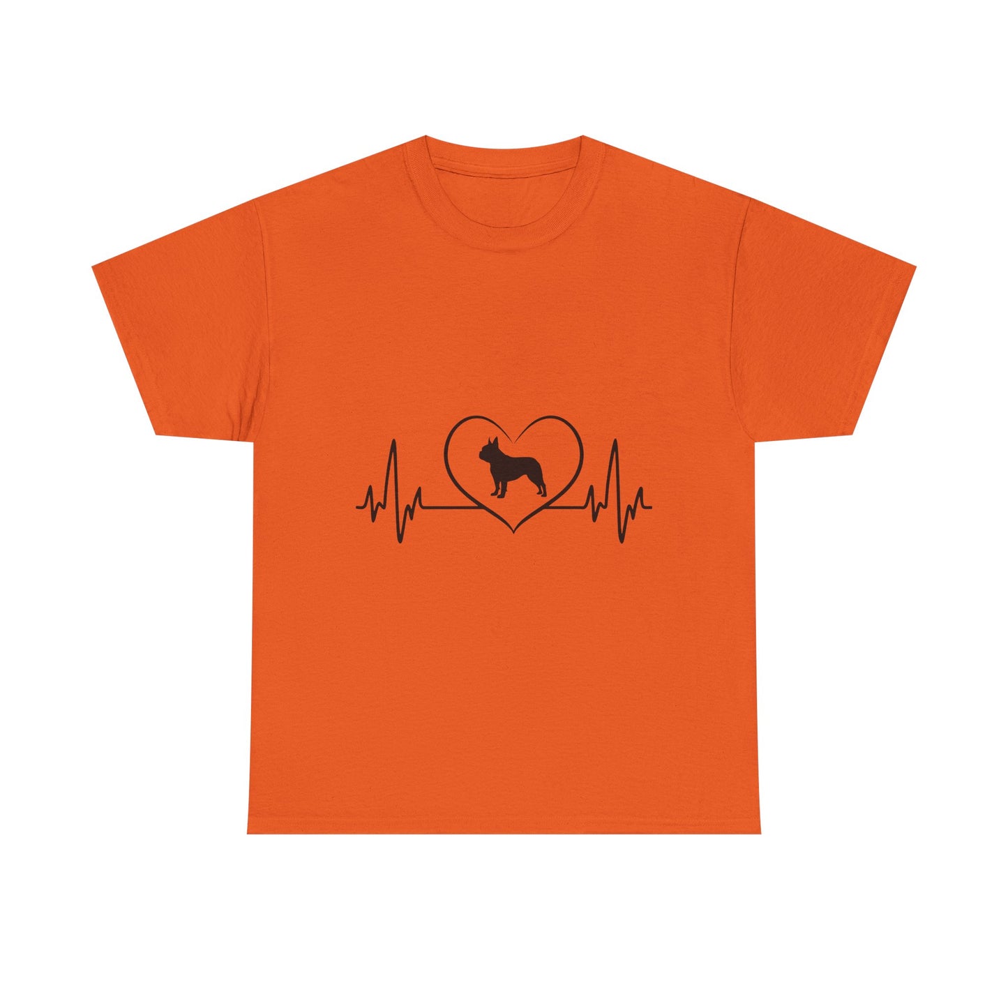 Dog Lover Tee — Heartbeat Paw Print Graphic Shirt
