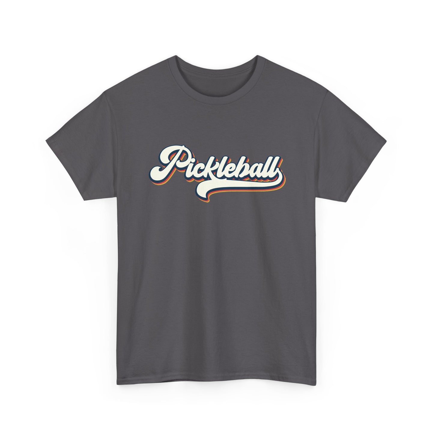 Pickleball Script Tee — Retro Athletic Pickleball T-Shirt