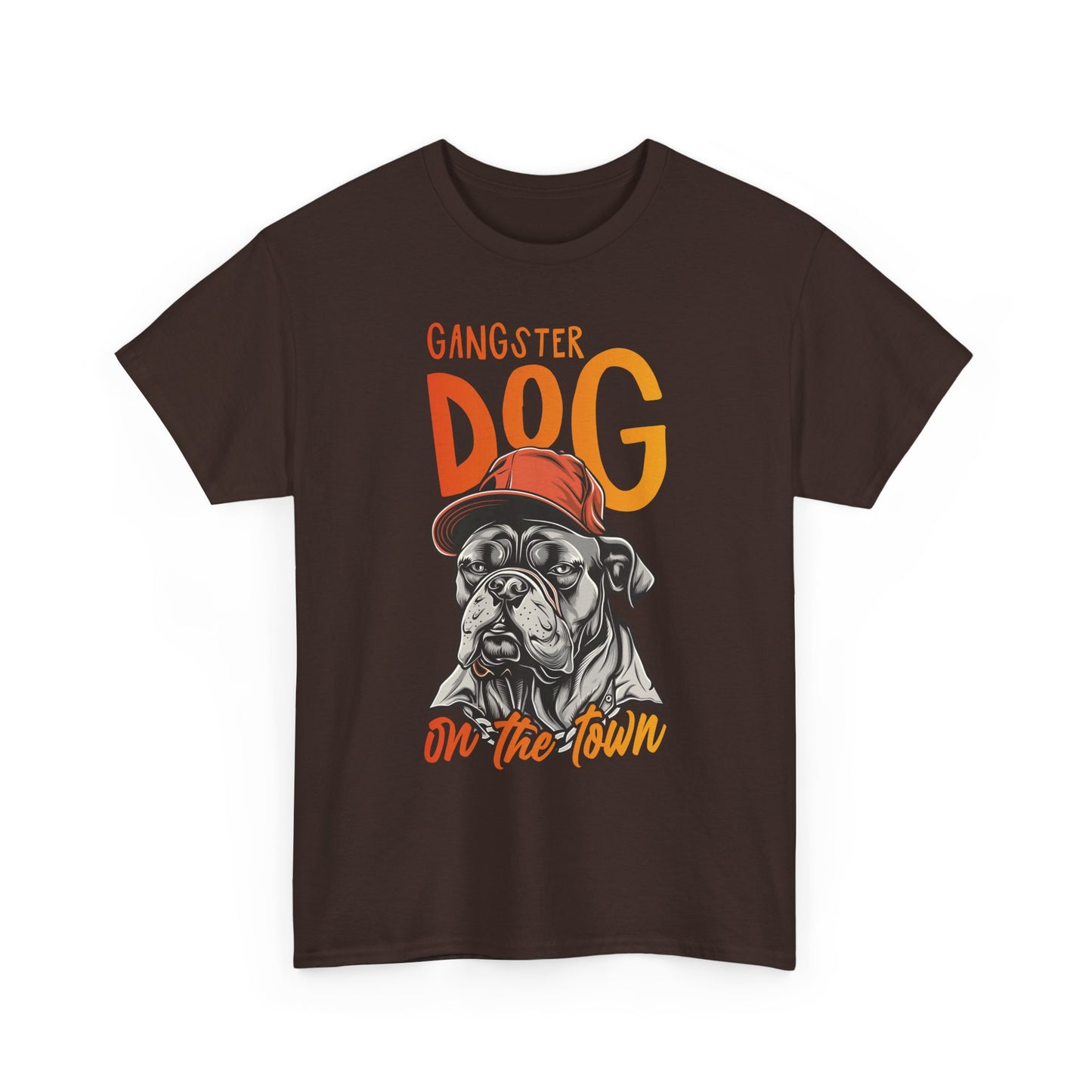 Gangster Dog T‑Shirt – 'Gangster Dog On The Town' Graphic Tee