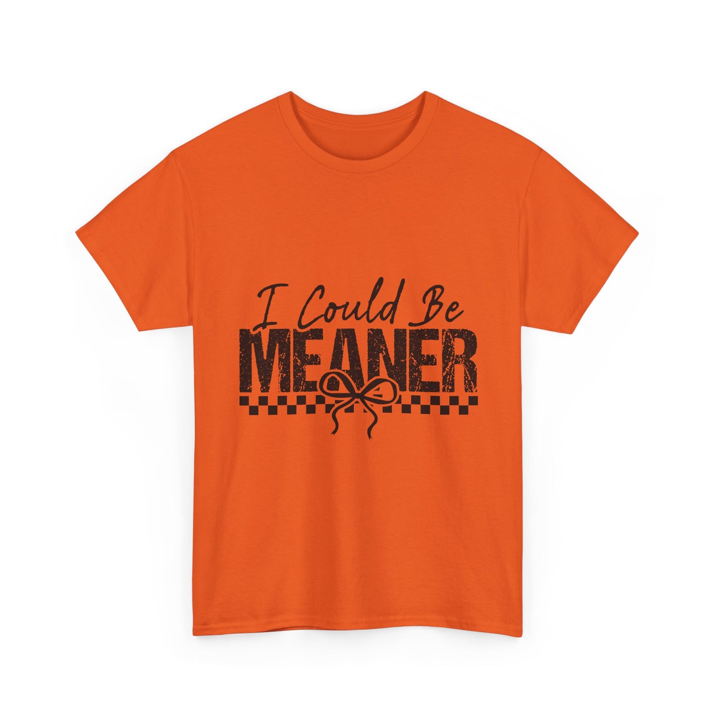 I Could Be Meaner T-Shirt — Funny Sarcastic Graphic Tee