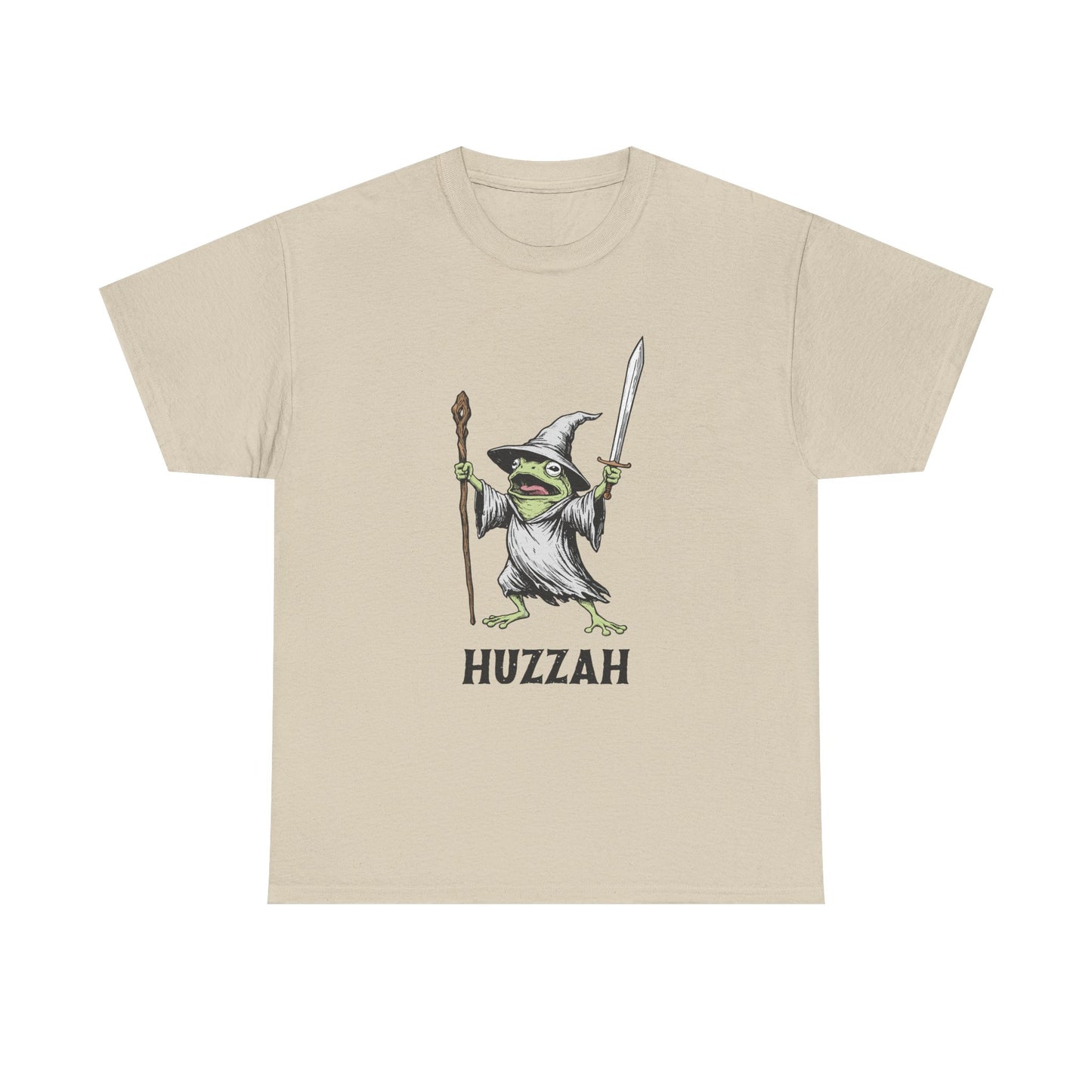 T-Shirt — Huzzah Frog Wizard Graphic Tee
