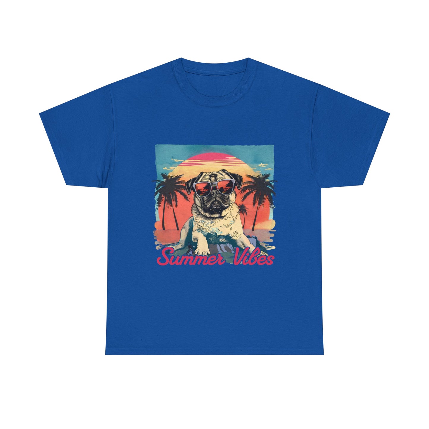 Summer Vibes Pug T-Shirt