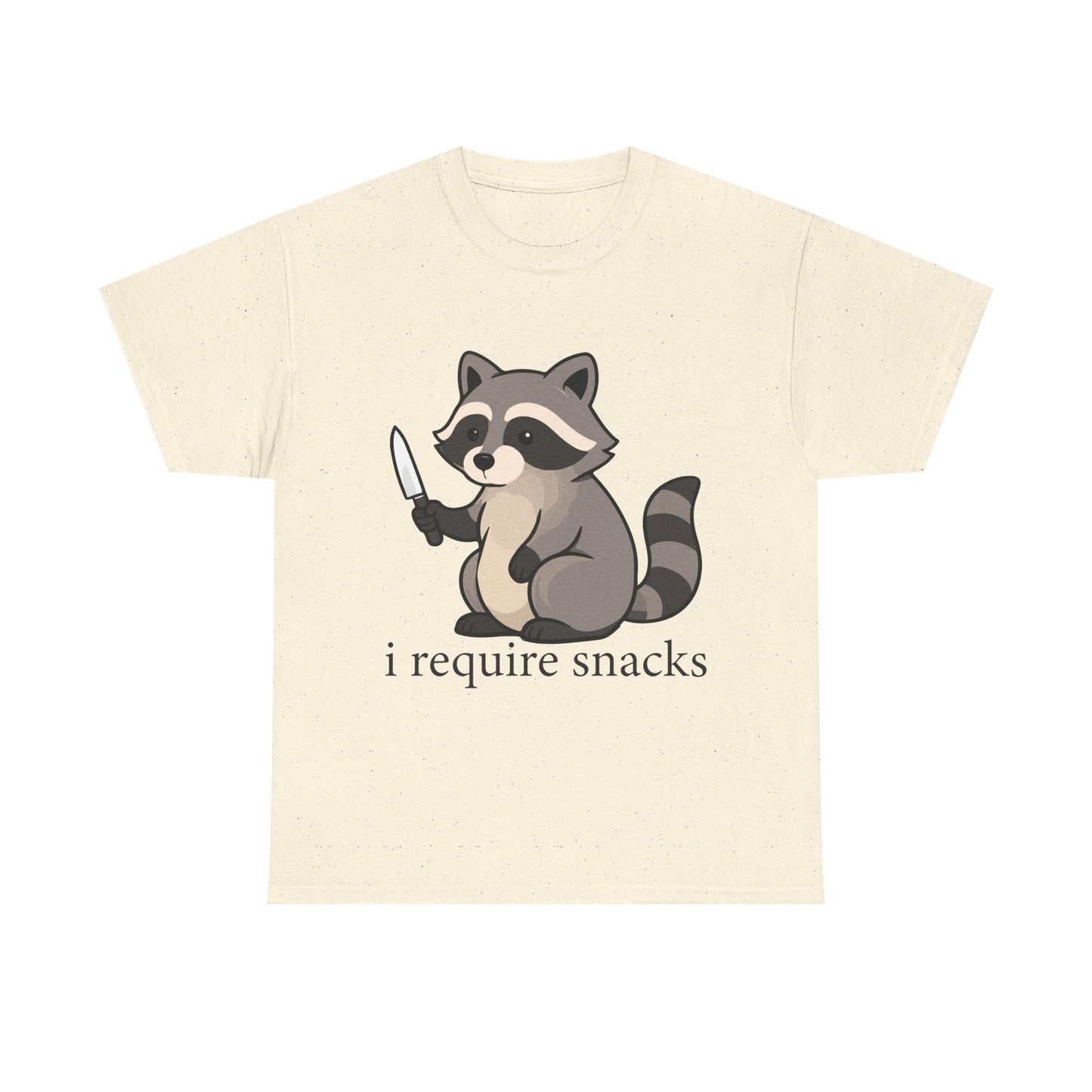 I Require Snacks Raccoon T-Shirt