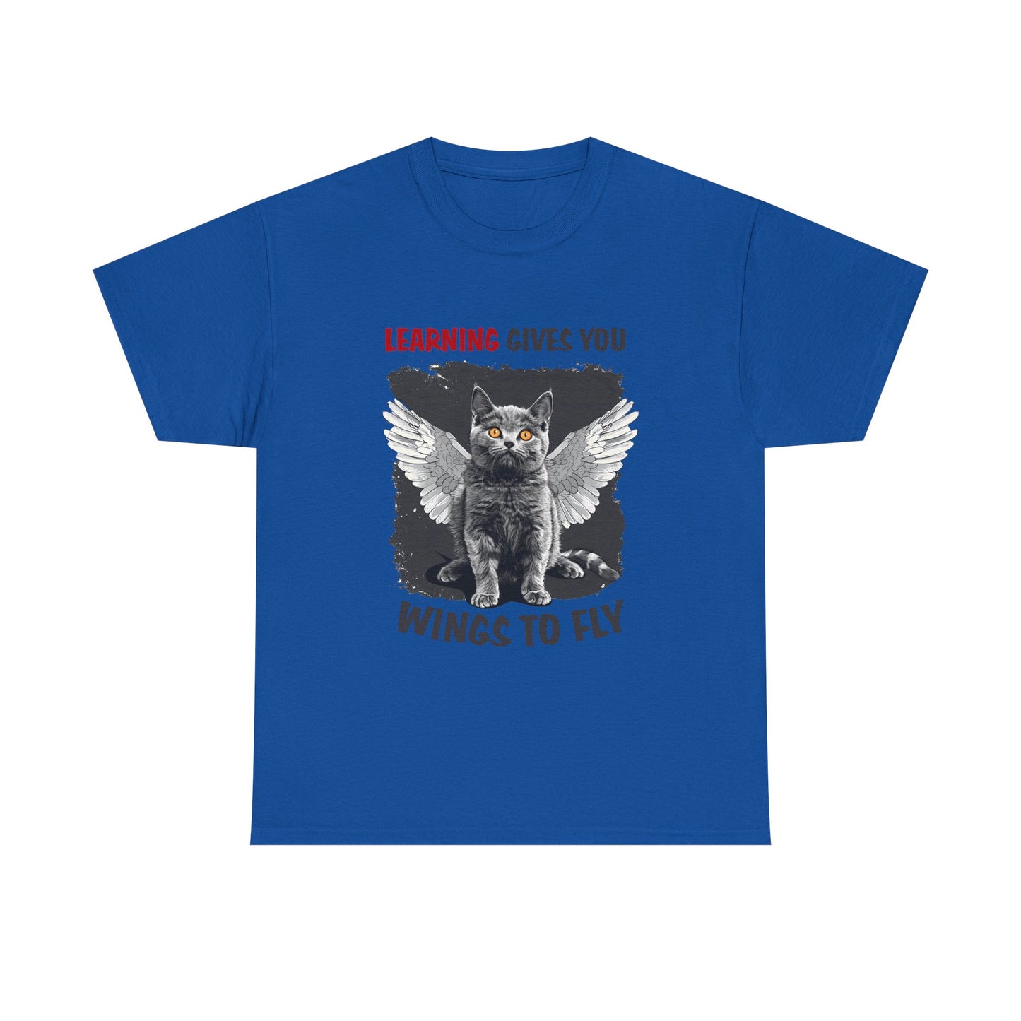 Learning Gives You Wings To Fly Cat T-Shirt