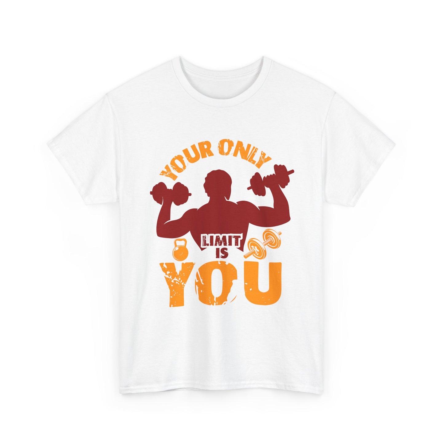 Motivational Fitness Tee — "Your Only Limit Is You" Workout T-Shirt