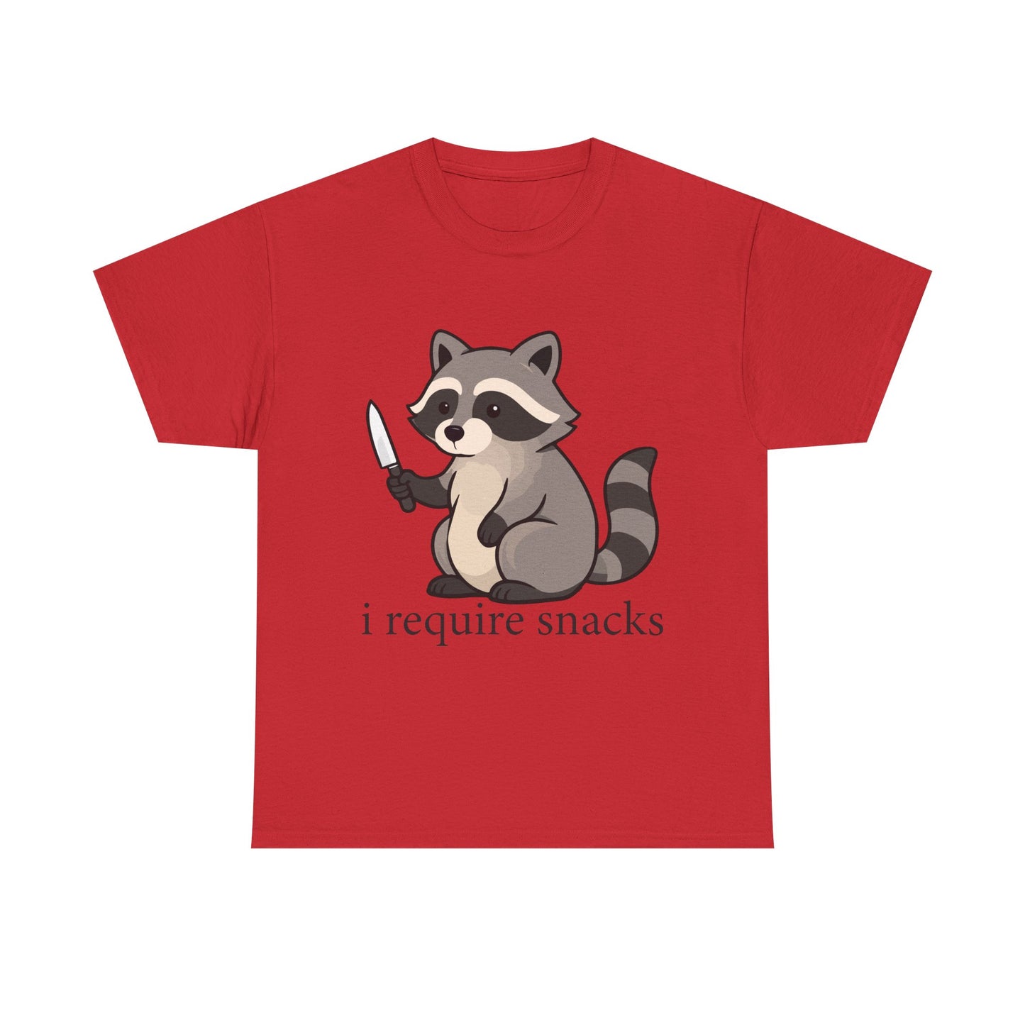 I Require Snacks Raccoon T-Shirt