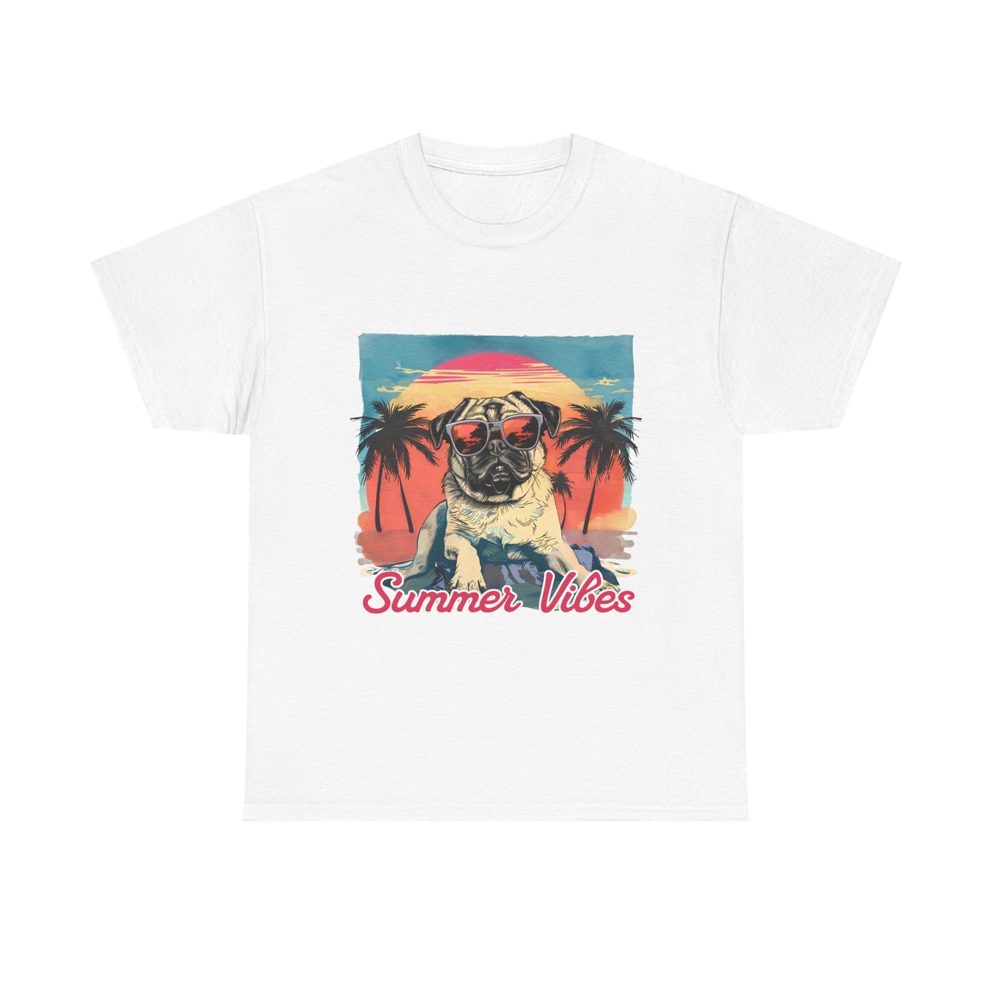 Summer Vibes Pug T-Shirt