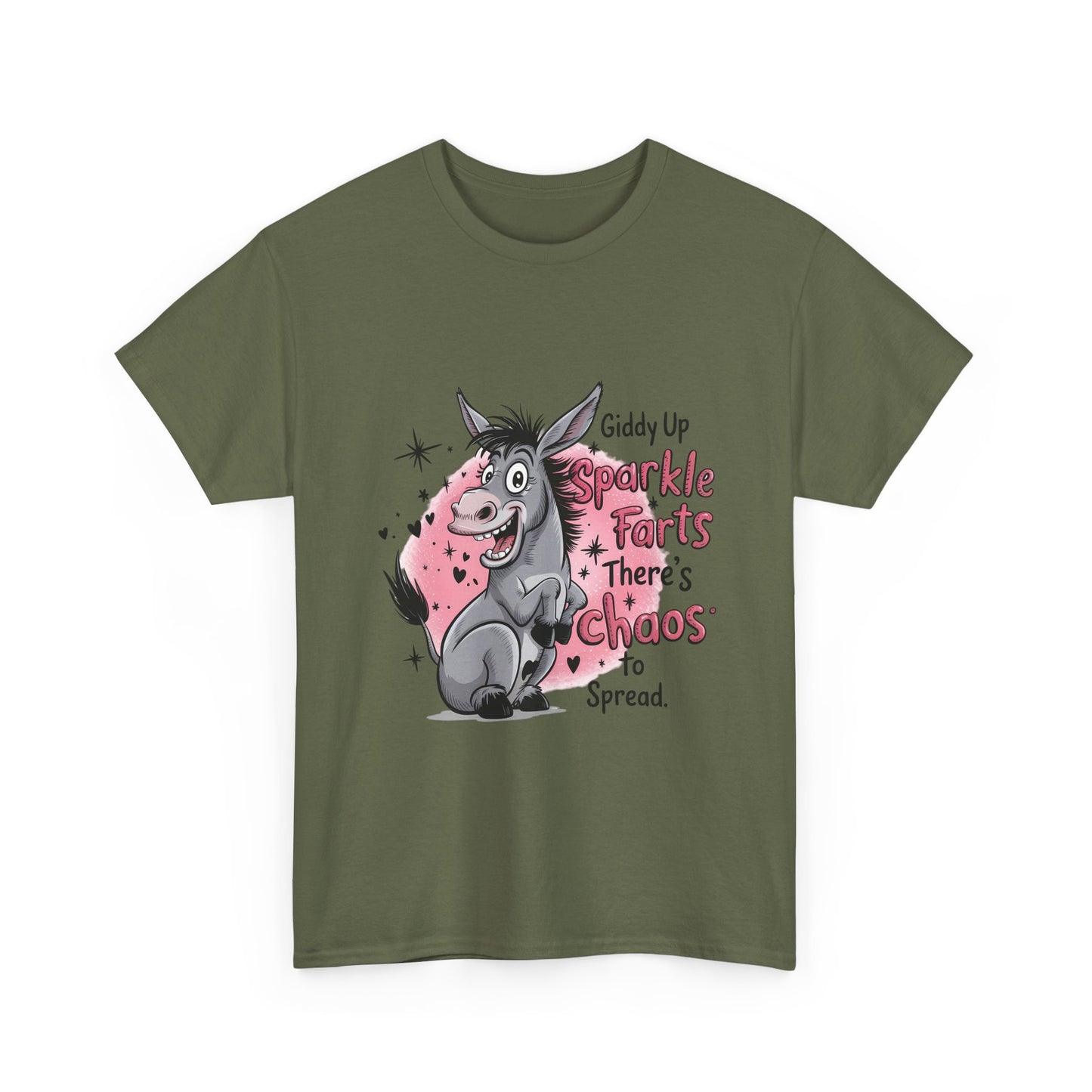 Donkey "Sparkle Farts" T-Shirt — Cute Funny Unicorn Alternative Tee