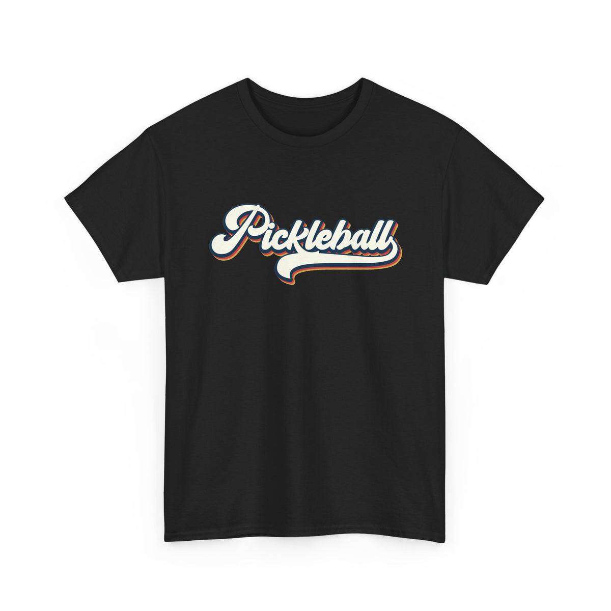 Pickleball Script Tee — Retro Athletic Pickleball T-Shirt