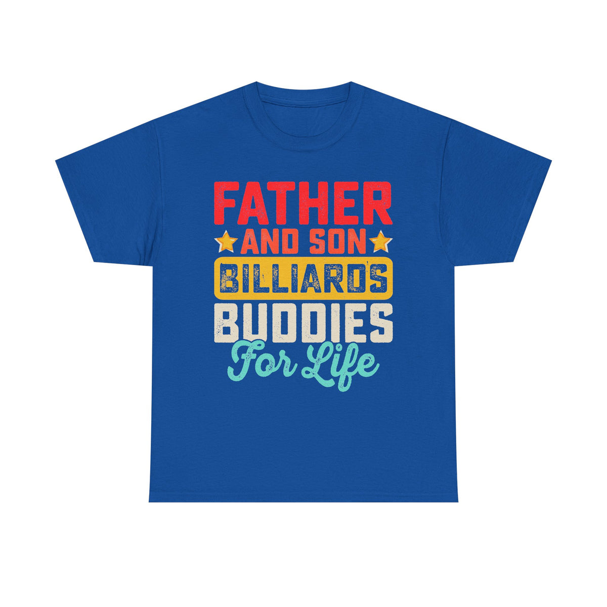Billiards Buddies Father and Son Tee — "Father and Son Billiards Buddies for Life" Shirt