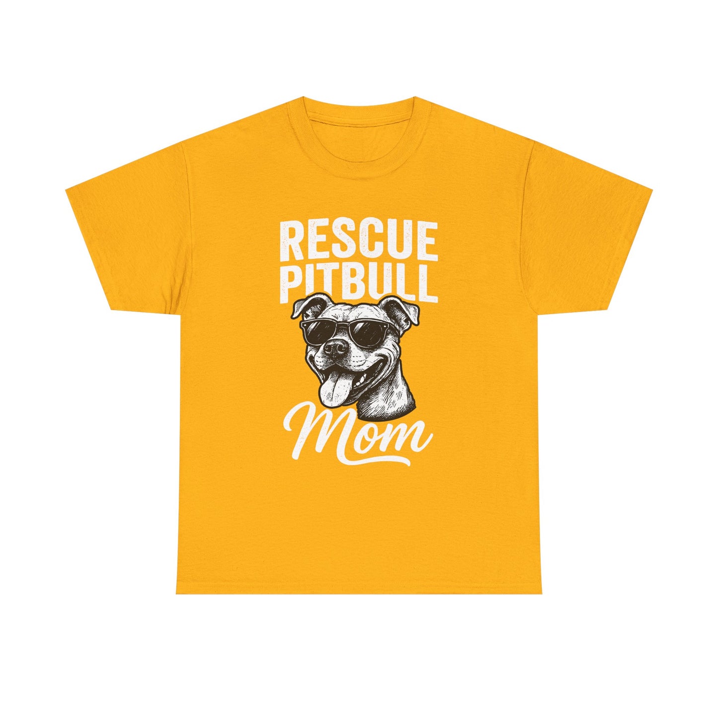 Rescue Pitbull Mom T-Shirt — Rescue Dog Lover Tee