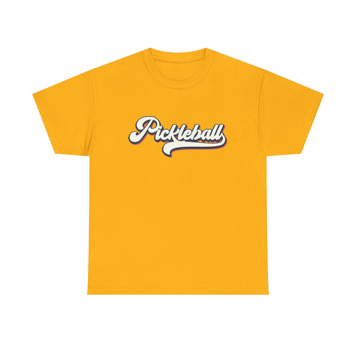 Pickleball Script Tee — Retro Athletic Pickleball T-Shirt