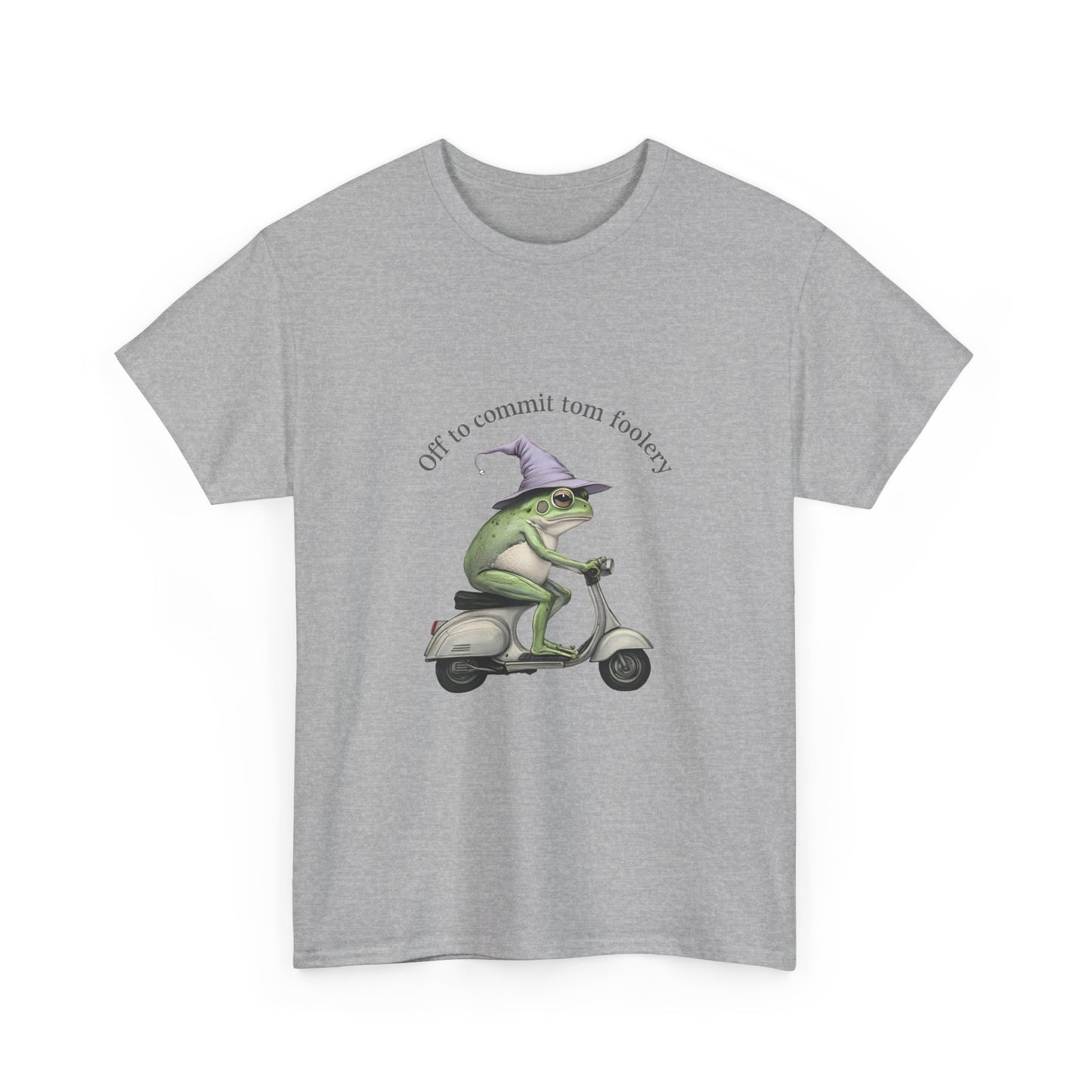 Witch Frog Scooter T-Shirt — 'off to commit form fuckery' Graphic Tee