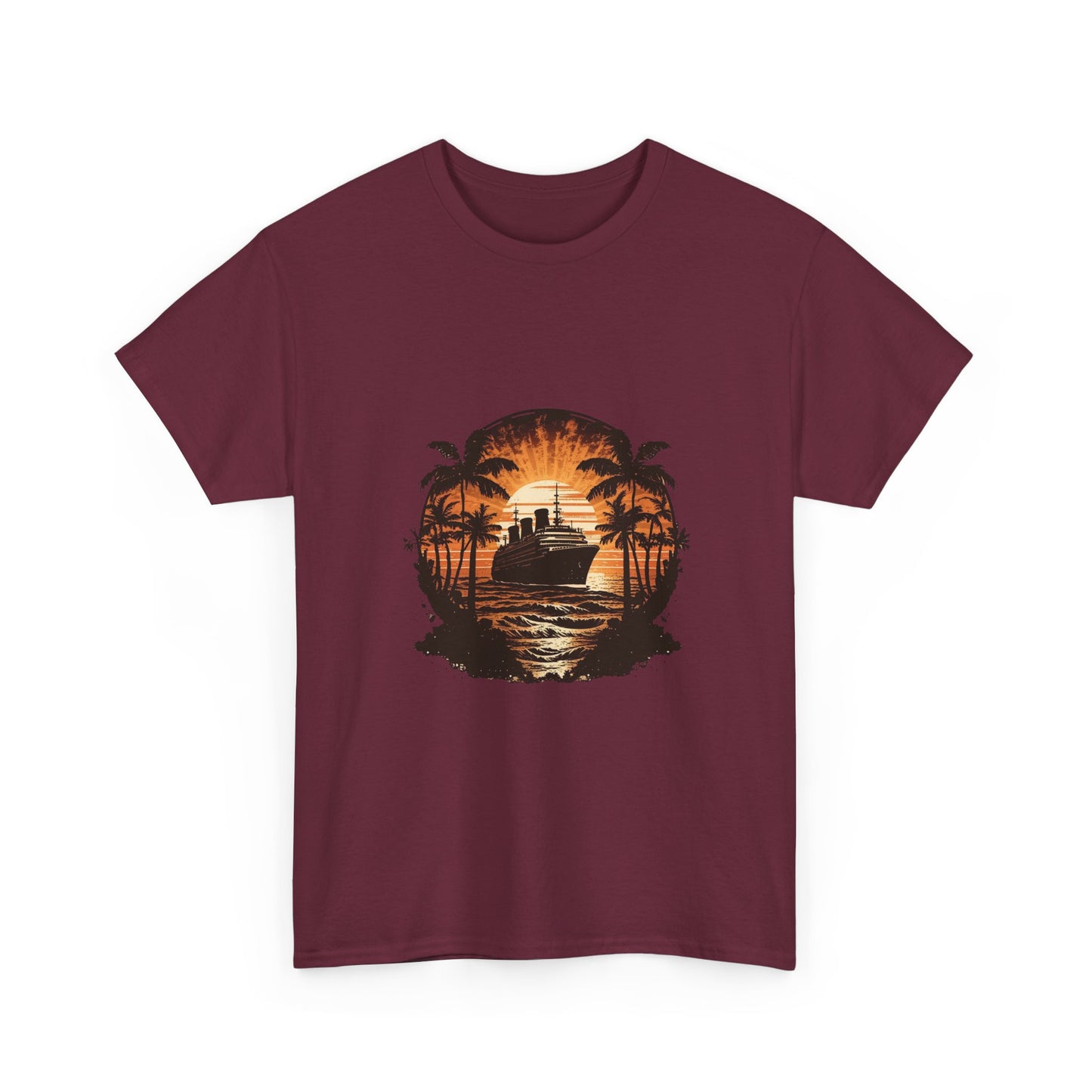 T-Shirt — Tropical Sunset Cruise Graphic Tee