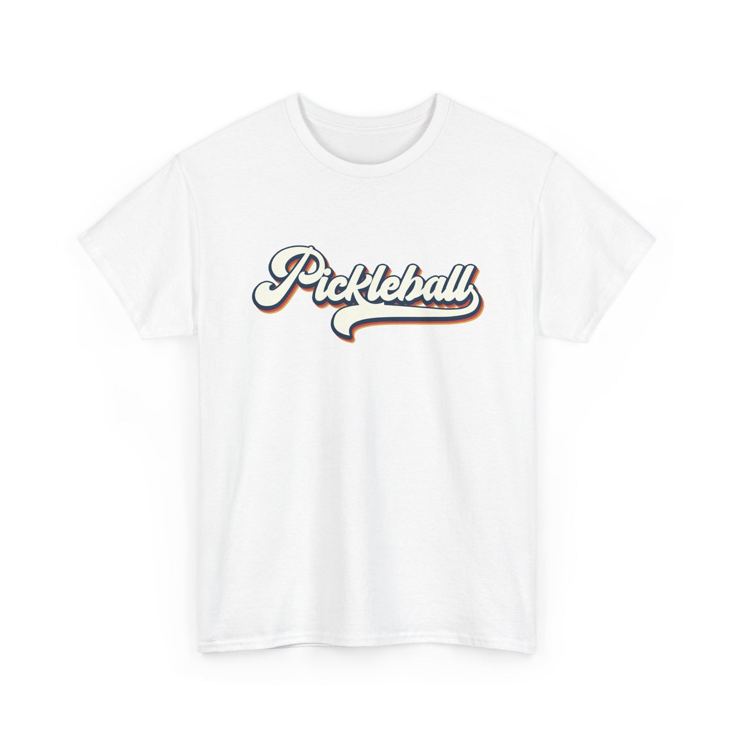 Pickleball Script Tee — Retro Athletic Pickleball T-Shirt