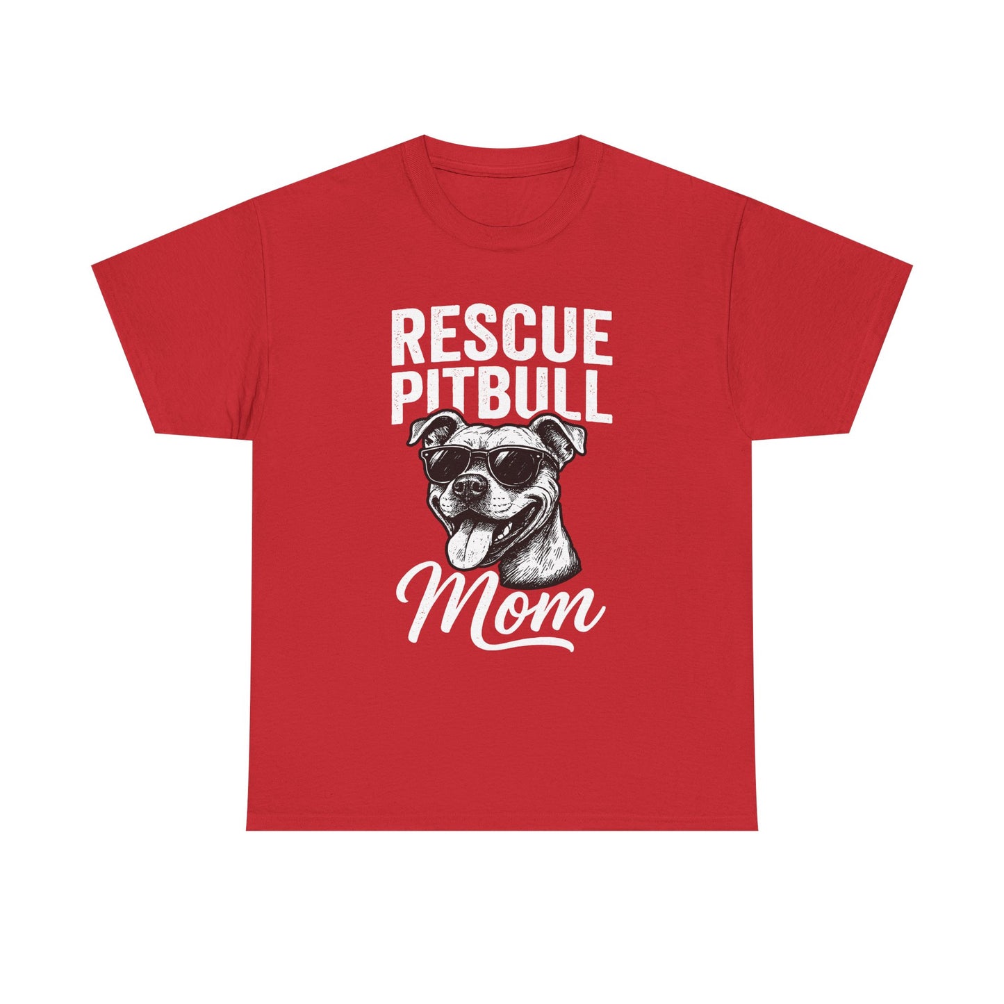 Rescue Pitbull Mom T-Shirt — Rescue Dog Lover Tee